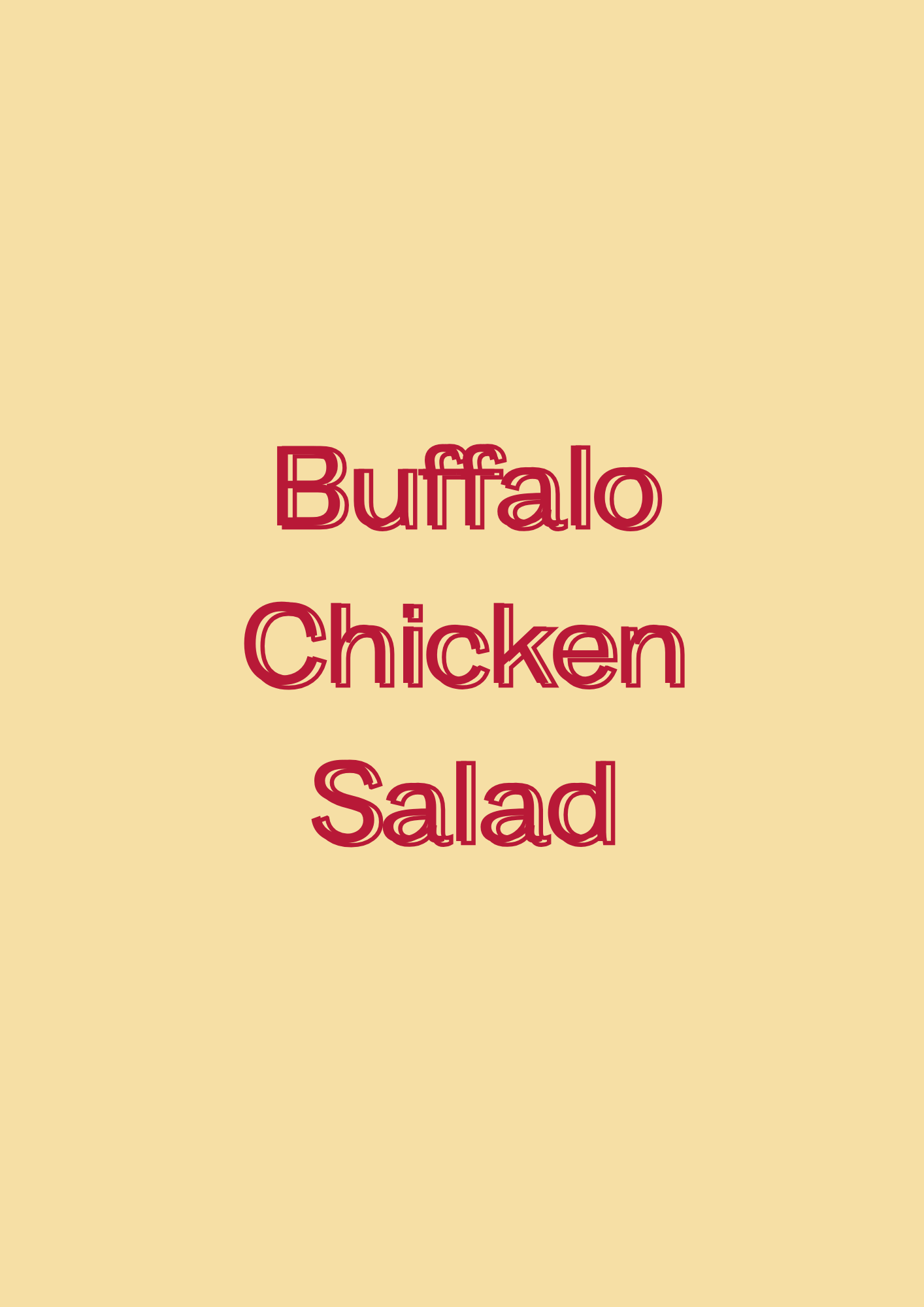 Buffalo Chicken Salad