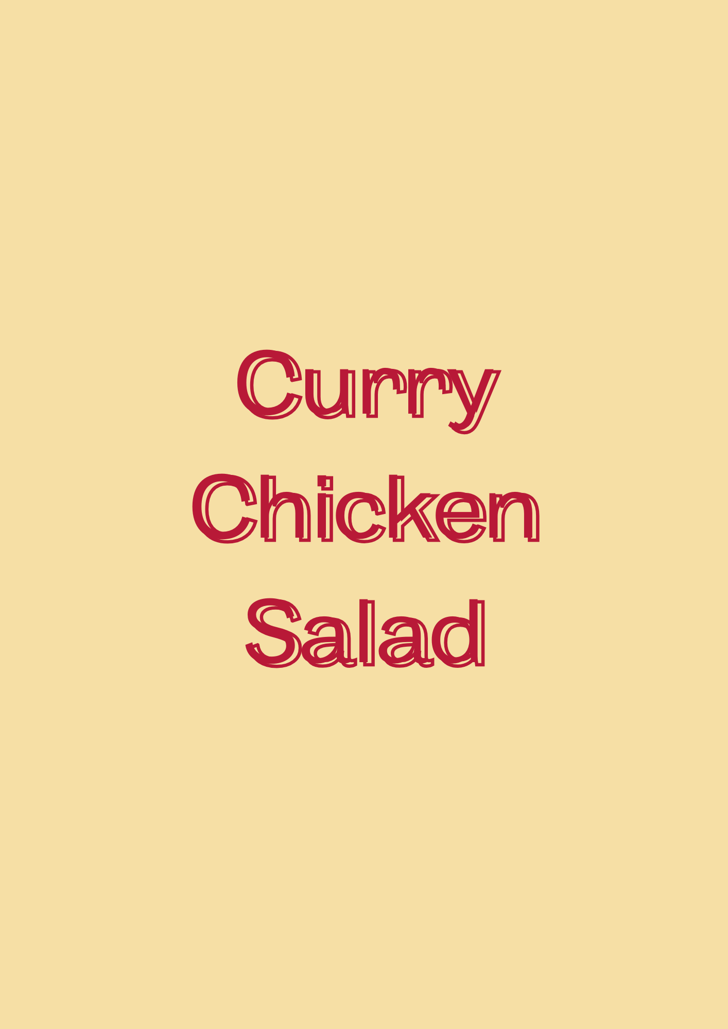 Curry Chicken Salad