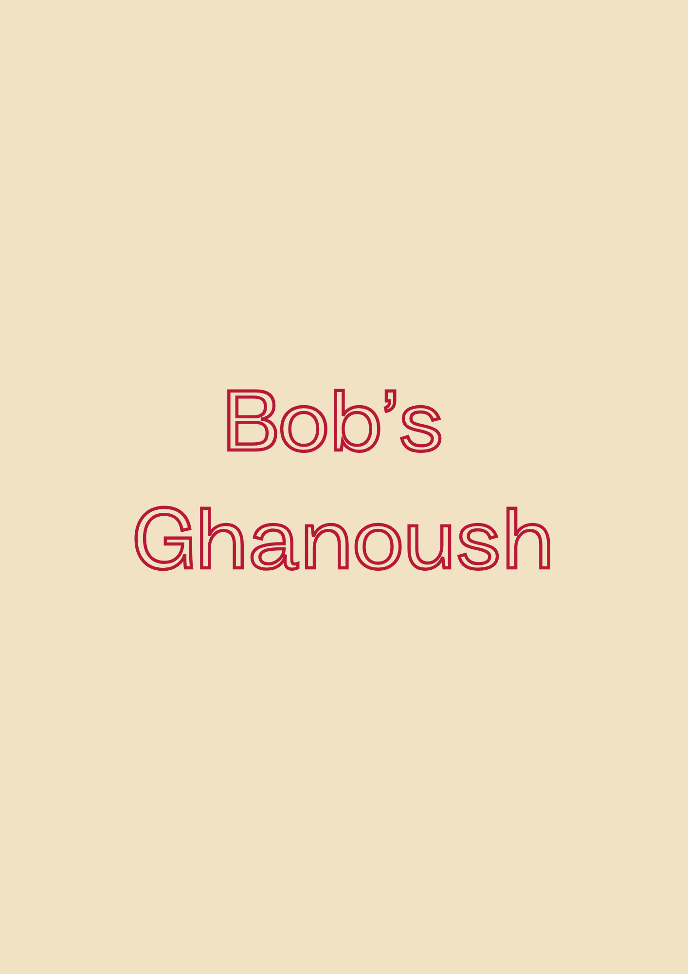 Bob's Ghanoush