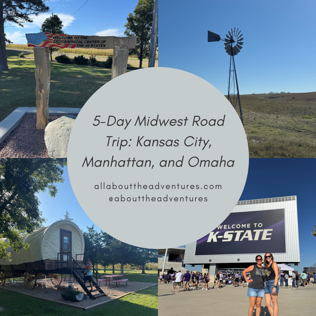 A fun and unique 5-day Midwest road trip with our Kansas and Nebraska itinerary — BBQ in Kansas City, a K-State game, scenic hikes, and historic wagon glamping.