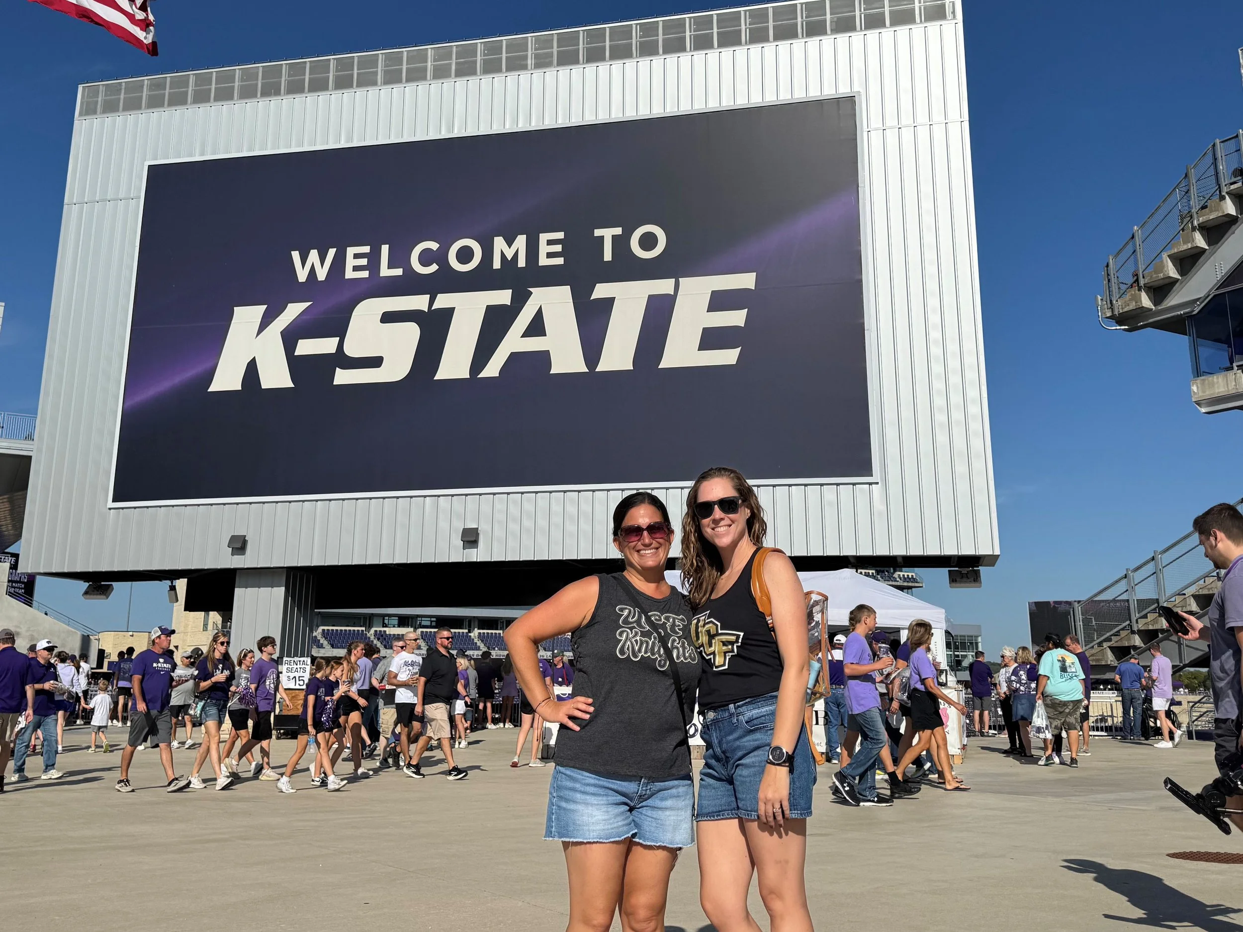 At the Kansas State Unuversity football field