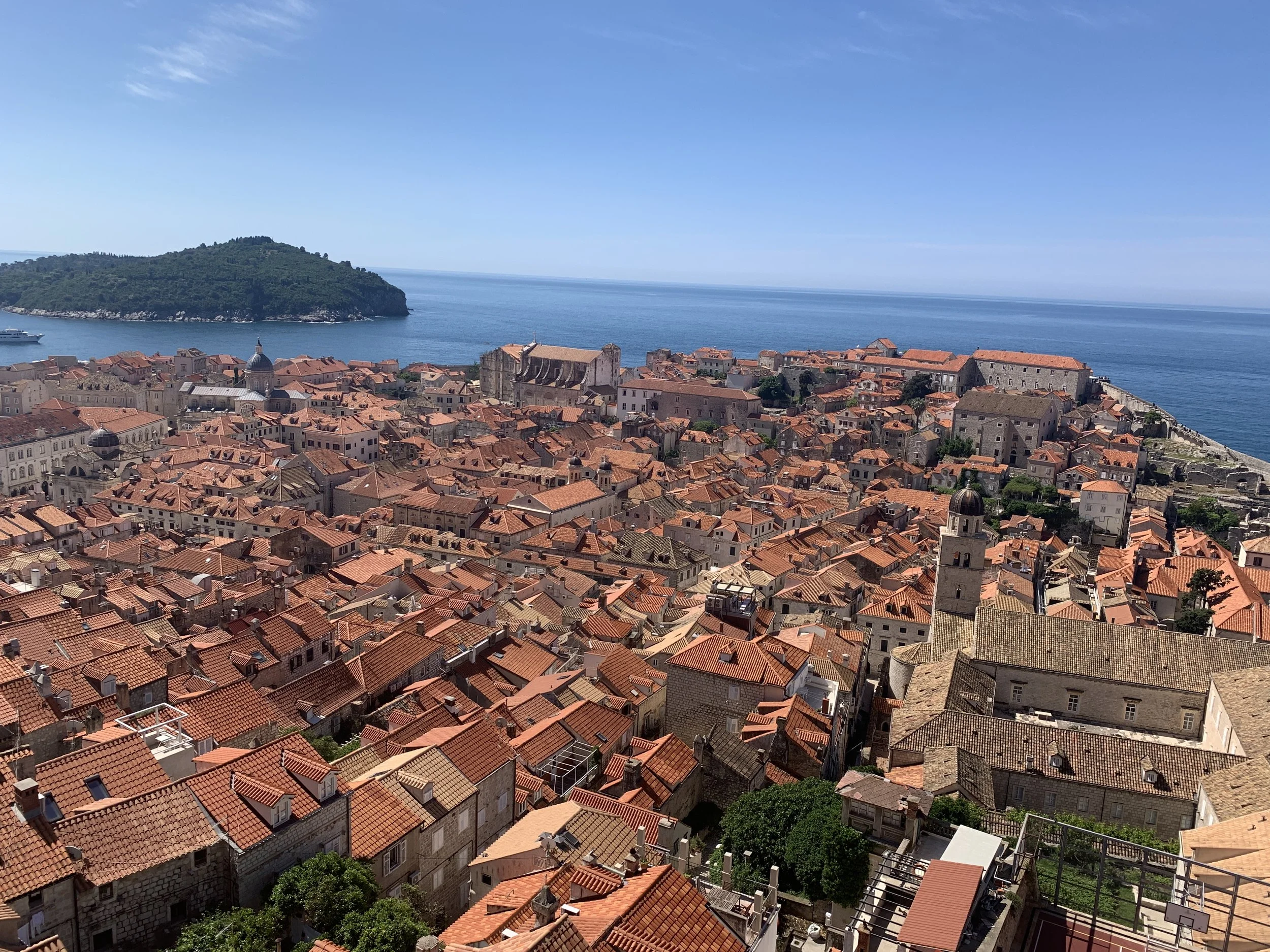 View from the Old Town Walls in Dubrovnik