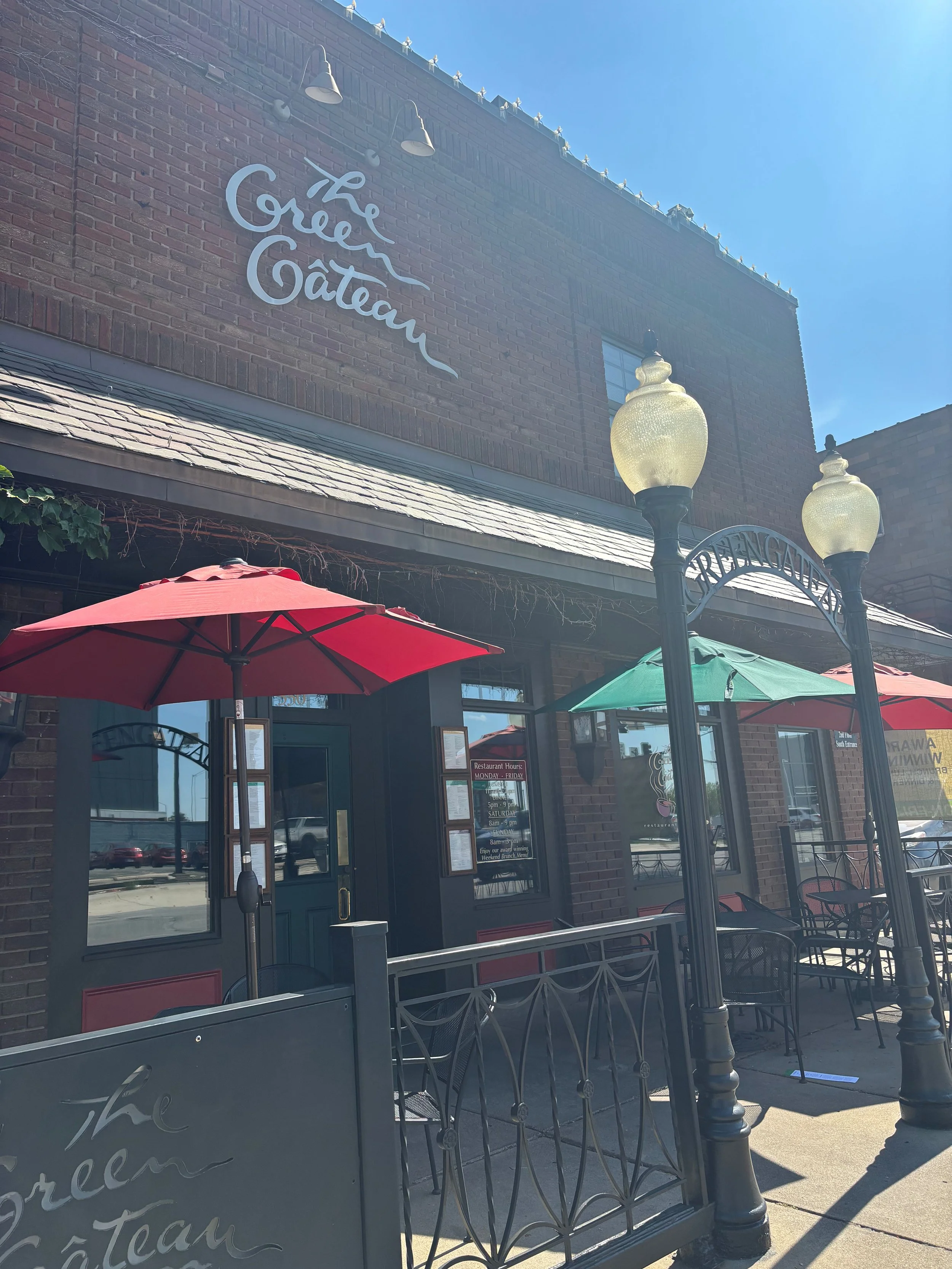 We enjoyed a delicious lunch in Lincoln, Nebraska at The Green Gateau.