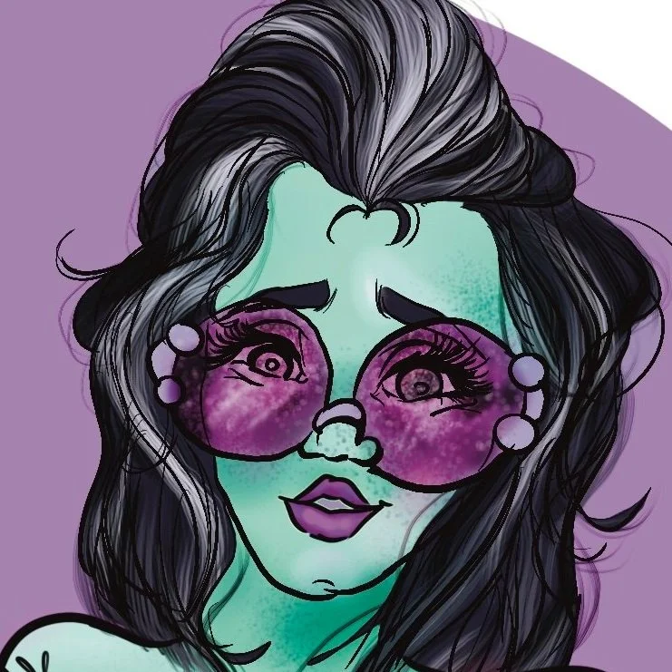 Horror Swimsuit Babe Illustration - Lily Munster (The Munsters) Sexy