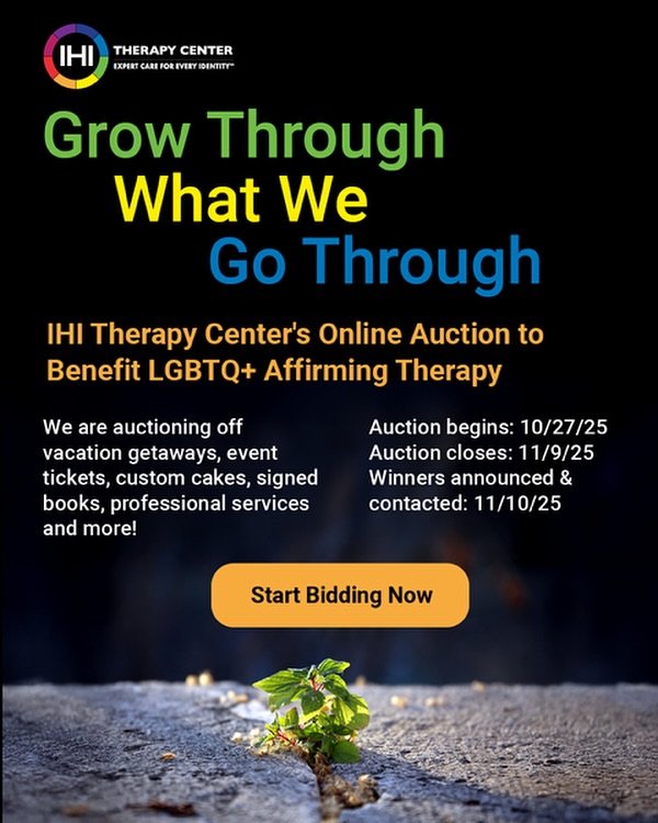 🏳️&zwj;🌈 Our auction just launched! 🥳🎉🍾

To directly support our ability to continue providing LGBTQ+-affirming therapy to our community at large, we&rsquo;re auctioning off vacation getaways, interior design consultations, massage therapy, beau
