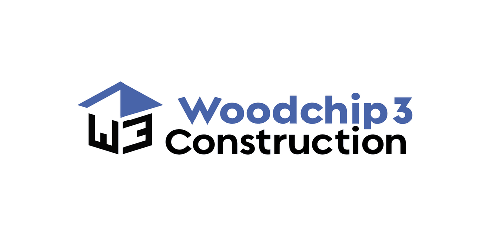 Logo for Woodchip3, a construction company in Yakima, WA.