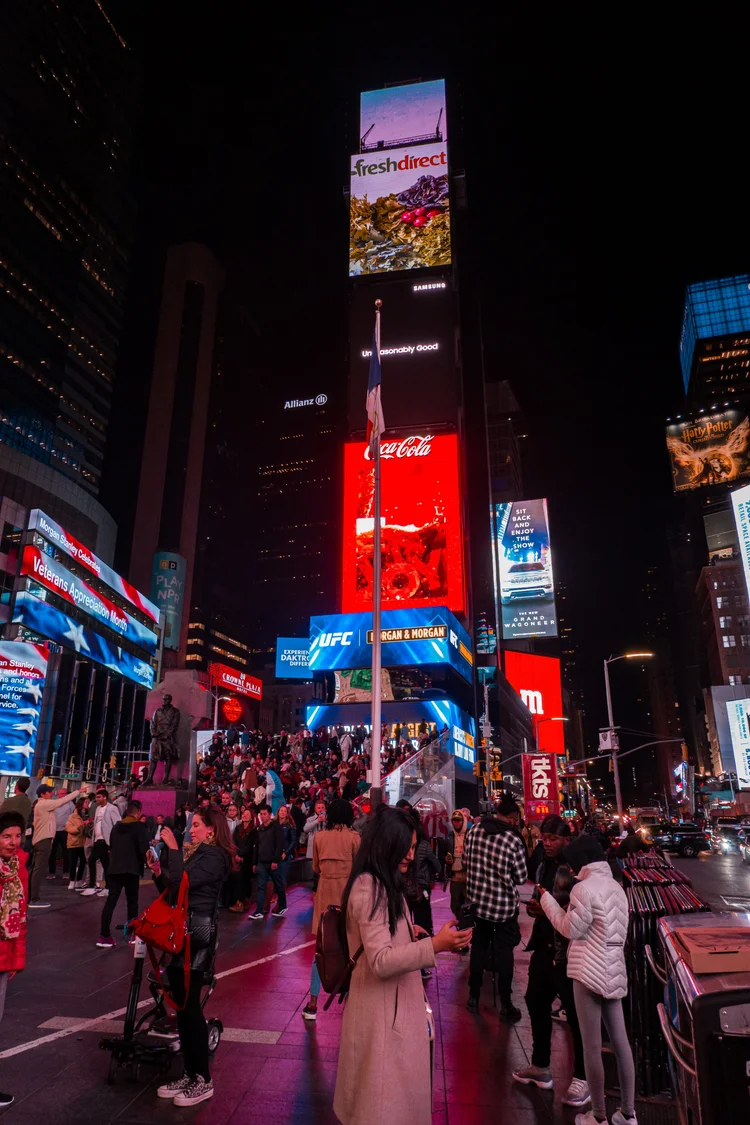 Times Square at night