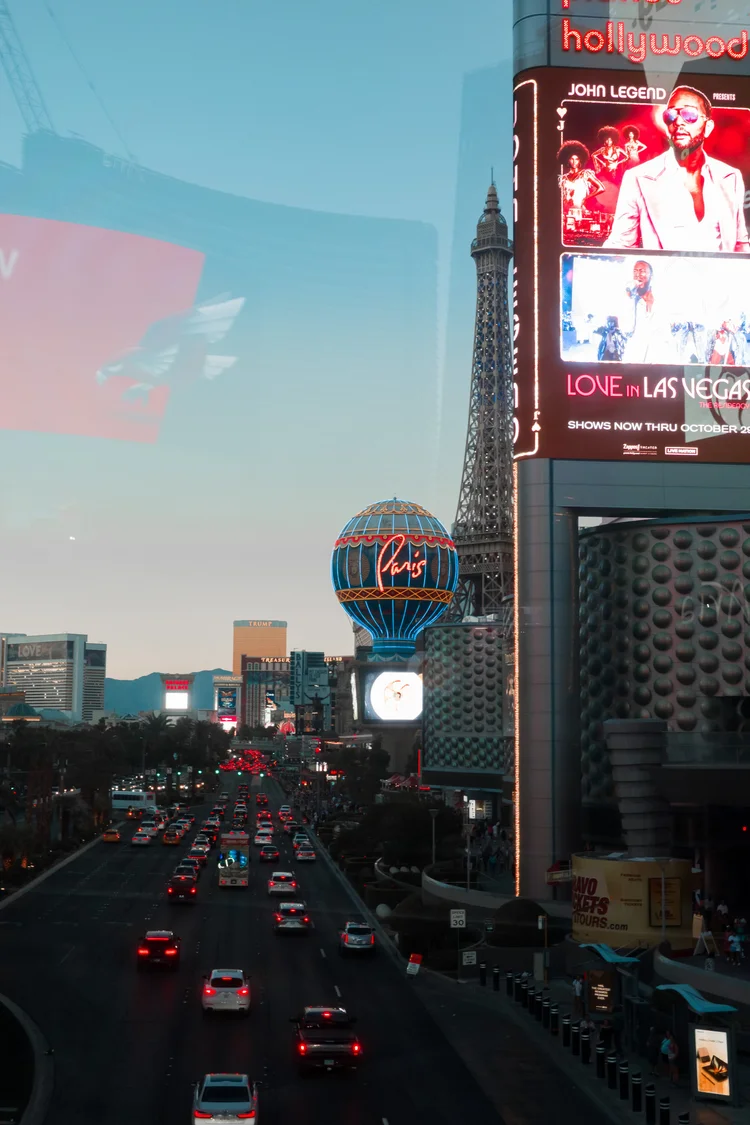 Las Vegas Strip at dusk