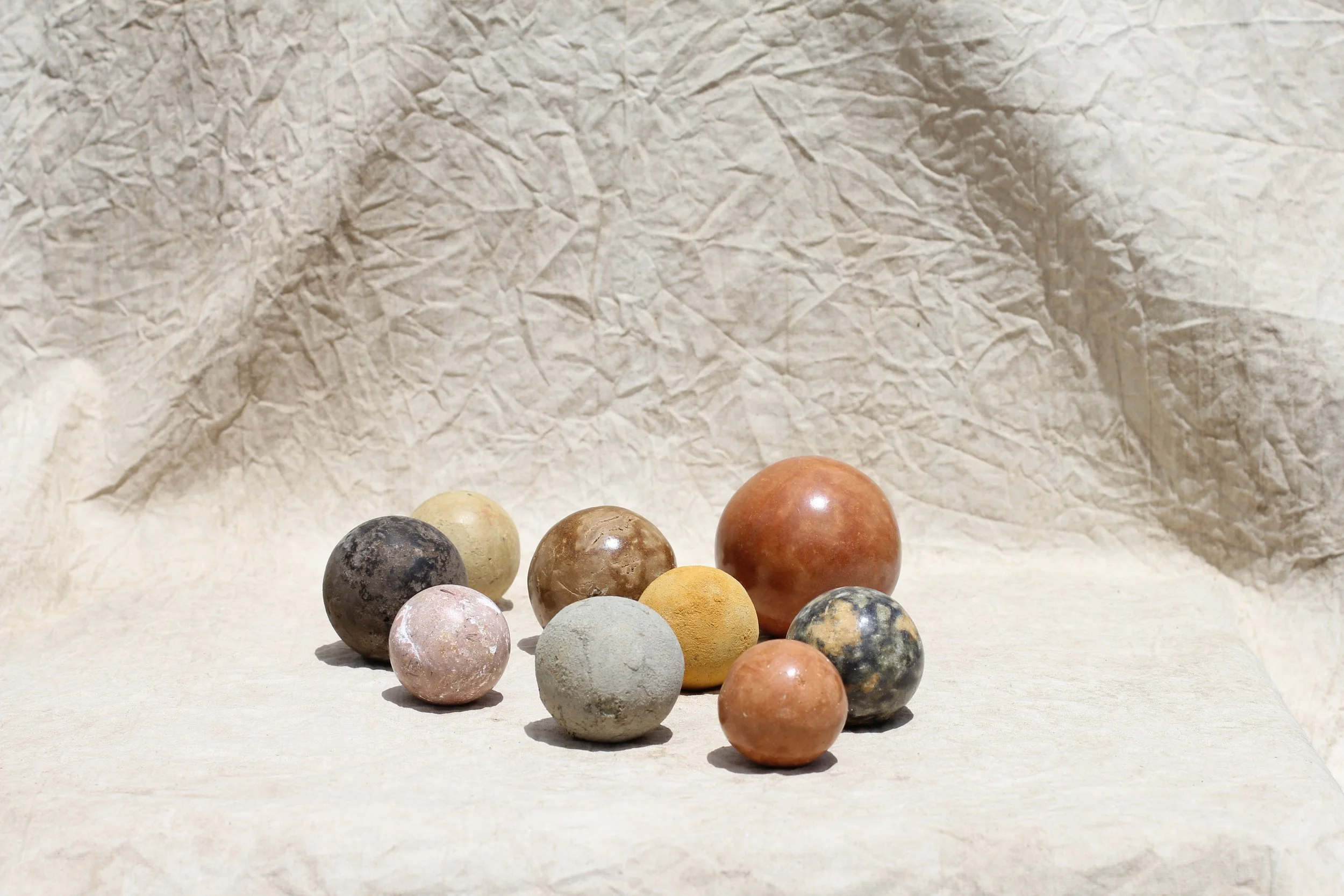 Clay is a Māori material (2021) unfired, polished whenua mediums