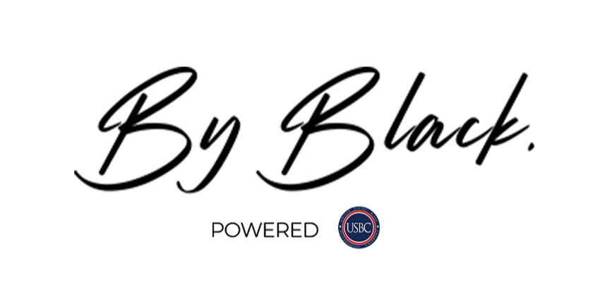 Black and white logo with the USBC emblem in the center.