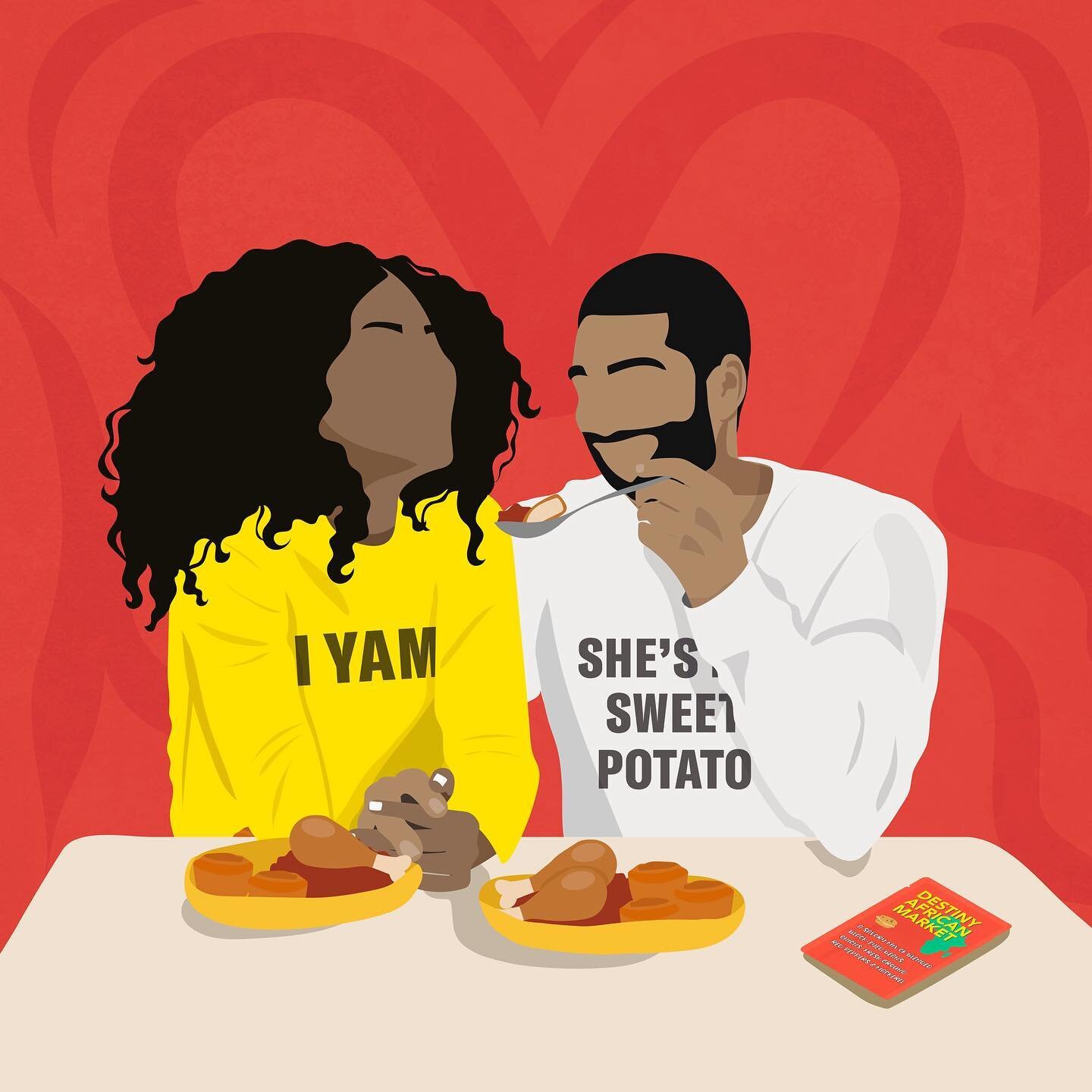 HIM: She&rsquo;s my sweet potato ❤️
HER: I Yam 💝
⠀
Did you know today is #BlackLoveDay? SWIPE LEFT to learn more 🙌🏾❤️

⠀
#PhotoDump #LoveDay #LoveSeason #ILoveAfricanFood #DAMGood #BlackLove #AfricanFood #BlackLivesMatter #BlackLoveMatters #MoinMo