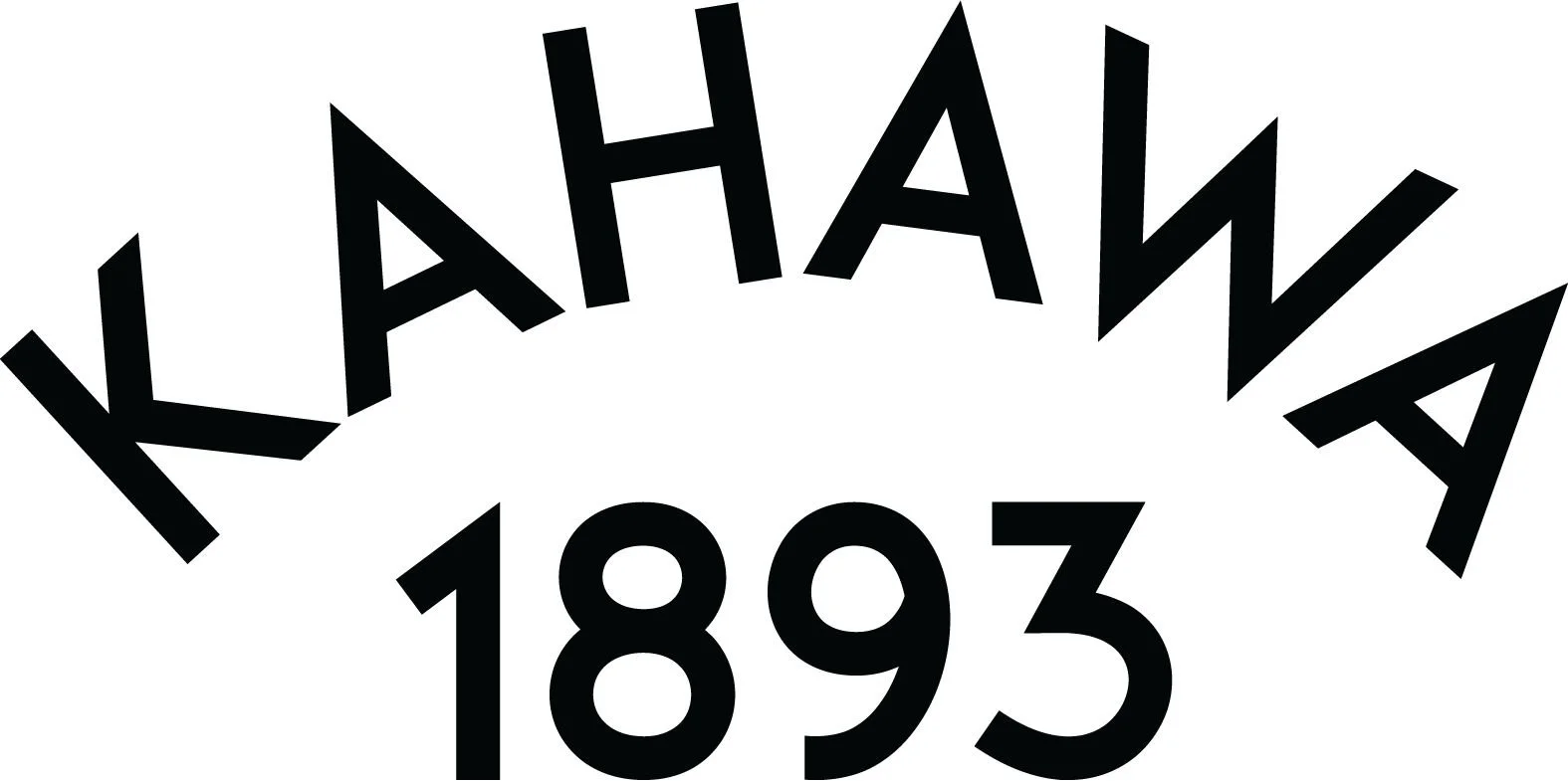 Black text saying 'KHAI 1893' in a curved, arching style on a white background.