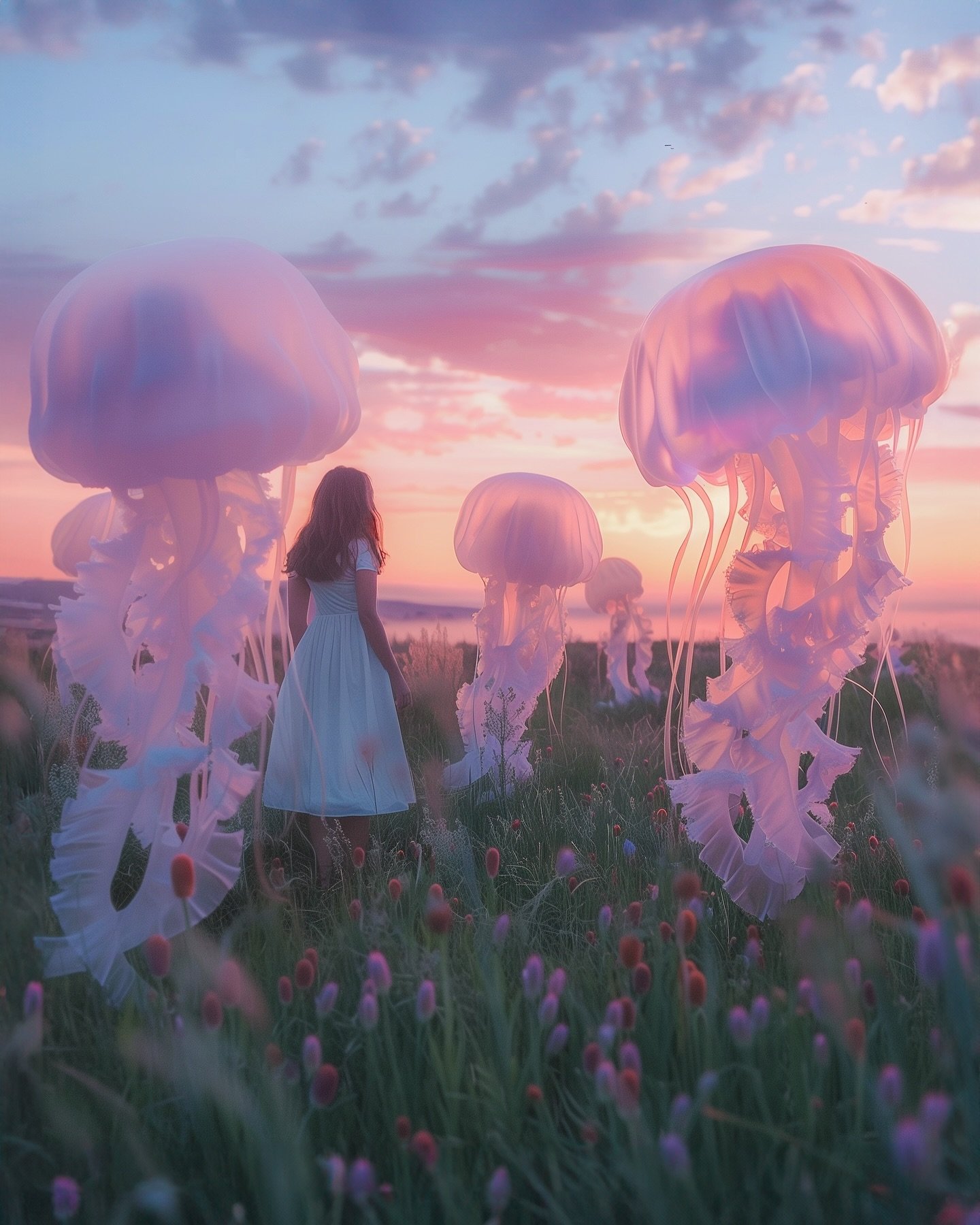 Wide awake and dreaming.
.
.

#surrealism #jellyfishart