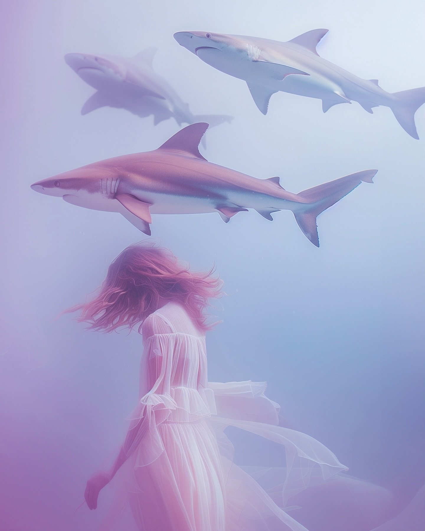Some dreams are just about surviving.
.
.

#surrealism #sharkweek