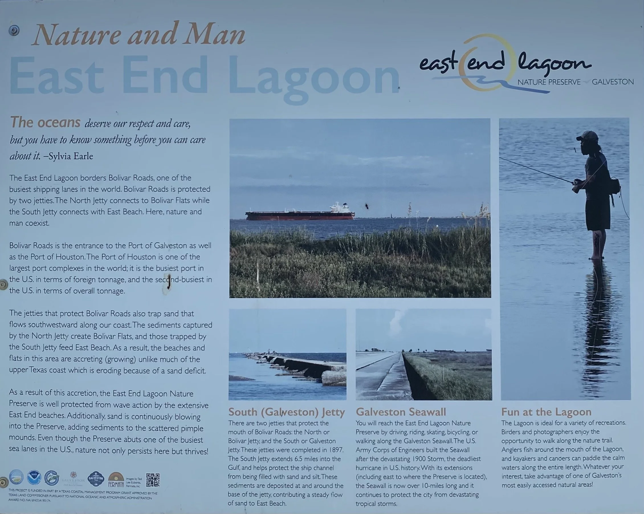 Nature and Man at the East End Lagoon