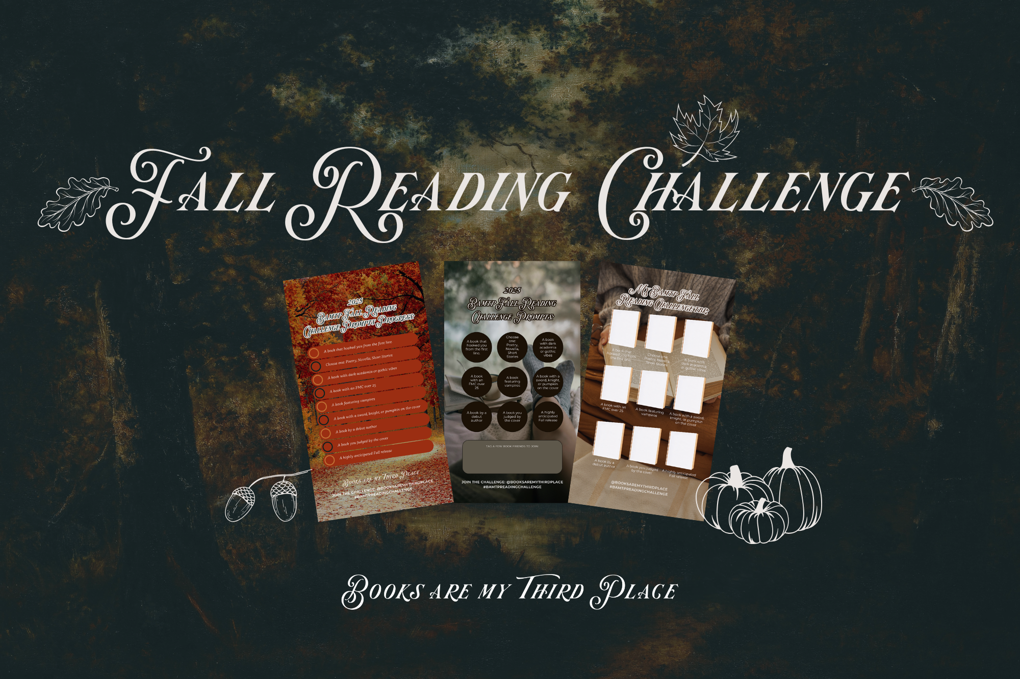 How to Read More Fiction Books this Fall: Join the 2025 Fall BAMTP Reading Challenge with Fantasy Book Prompts and Curate Your Best Fall TBR Yet