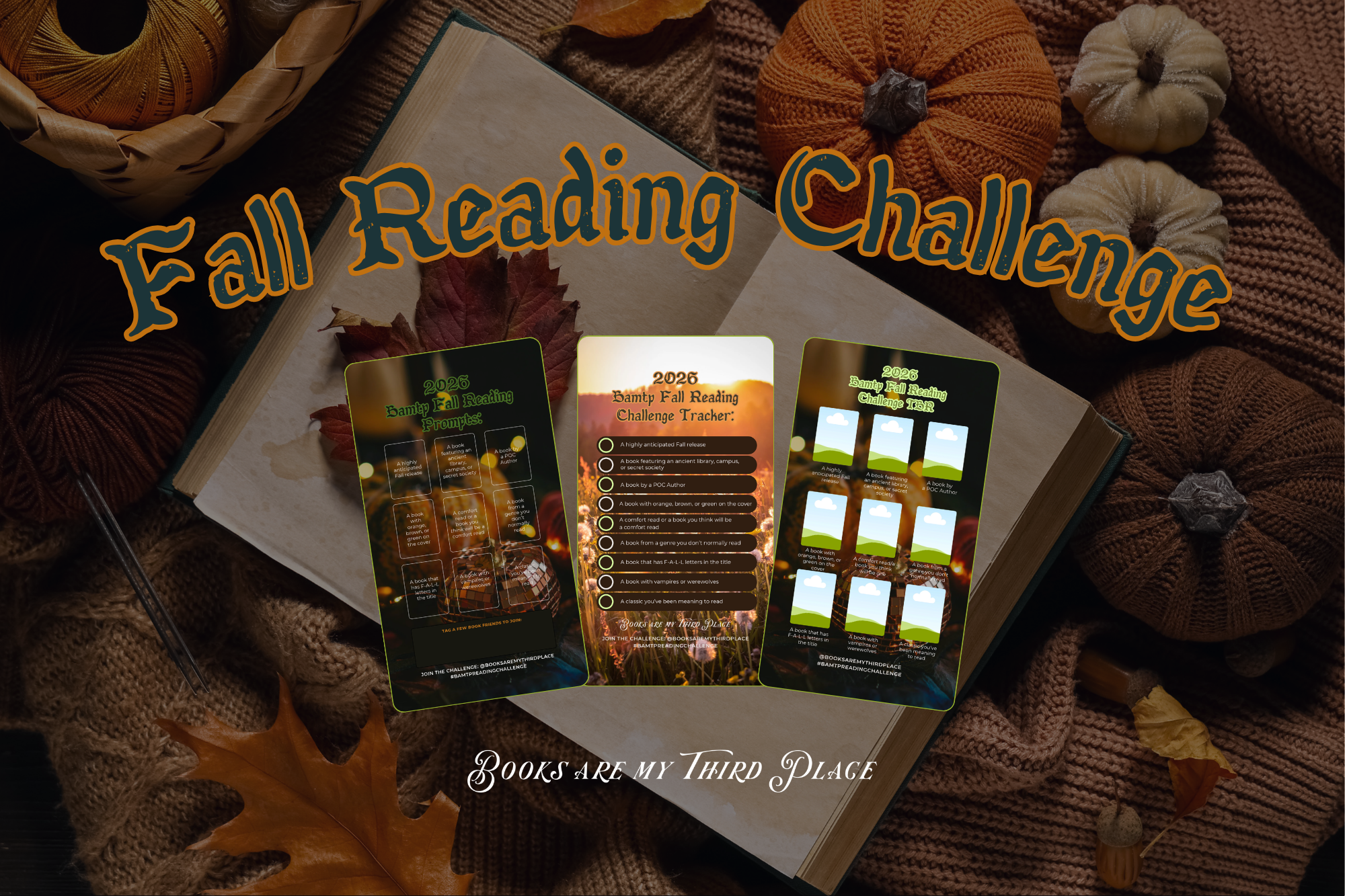 The Ultimate Fall Reading Challenge for Fantasy + Romantasy Readers: 9 Reading Prompts to Curate Your Most Magical 2026 Fall TBR