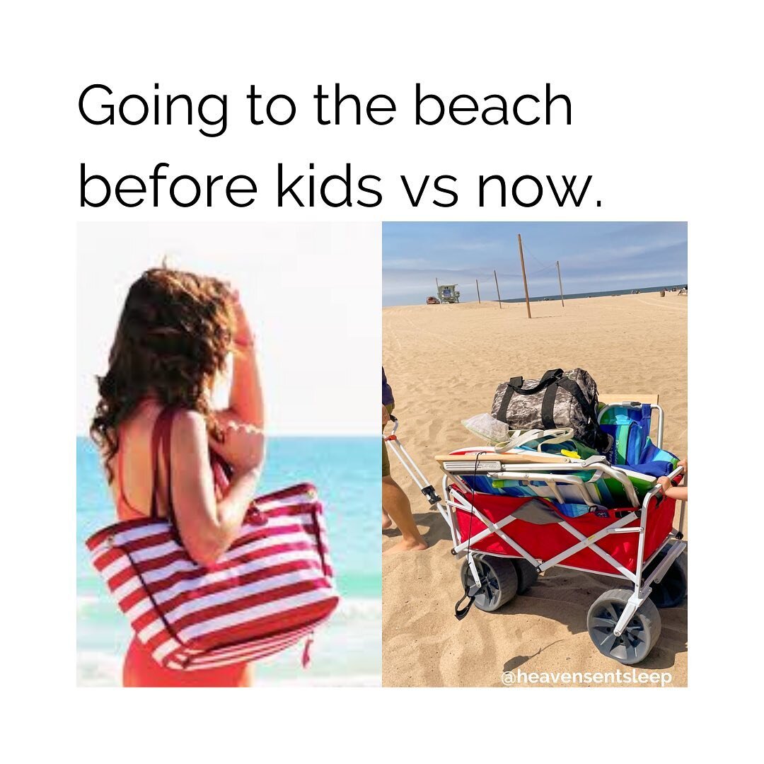 My current reality 😆. Excited to make memories with my babies this week! What are your must haves on a beach trip?! 
&bull;
&bull;
&bull;
&bull;
#letthembelittle #parentingmemes #mommemes #parenting #honestmotherhood #raisingboys #raisinggirls #todd