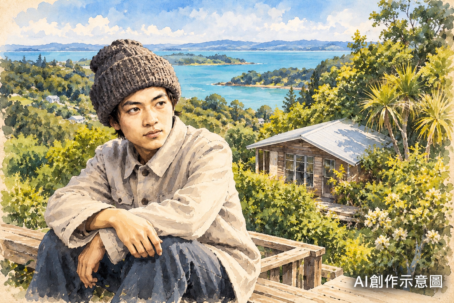 詩人顧城移居紐西蘭，在海島上怎樣過日子？