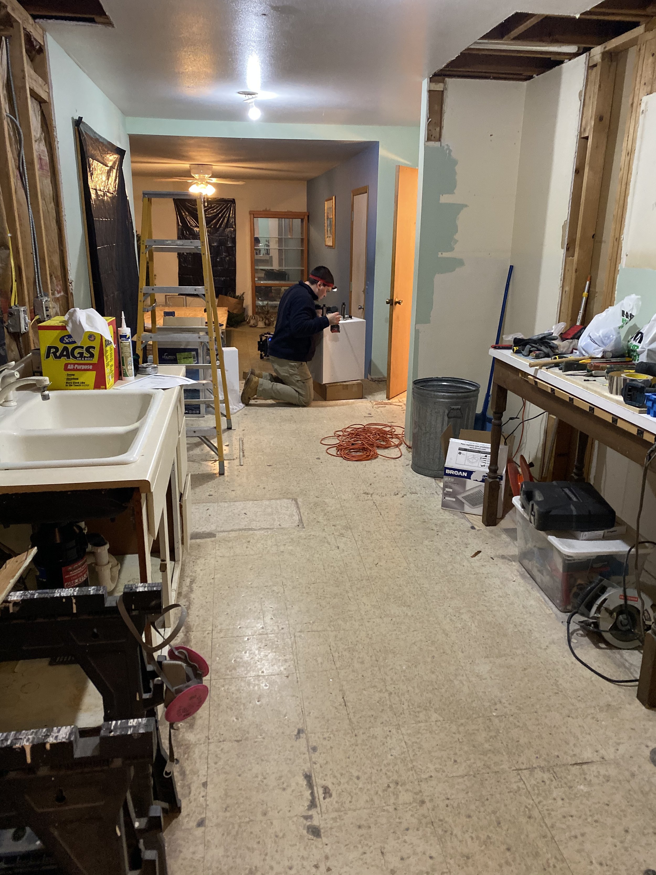 Kitchen Remodel in Process_ Knight House