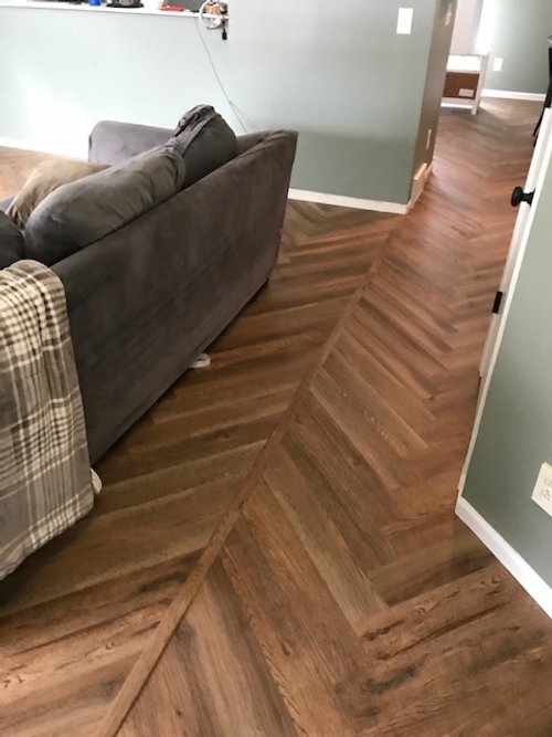 Finished Herringbone Installation