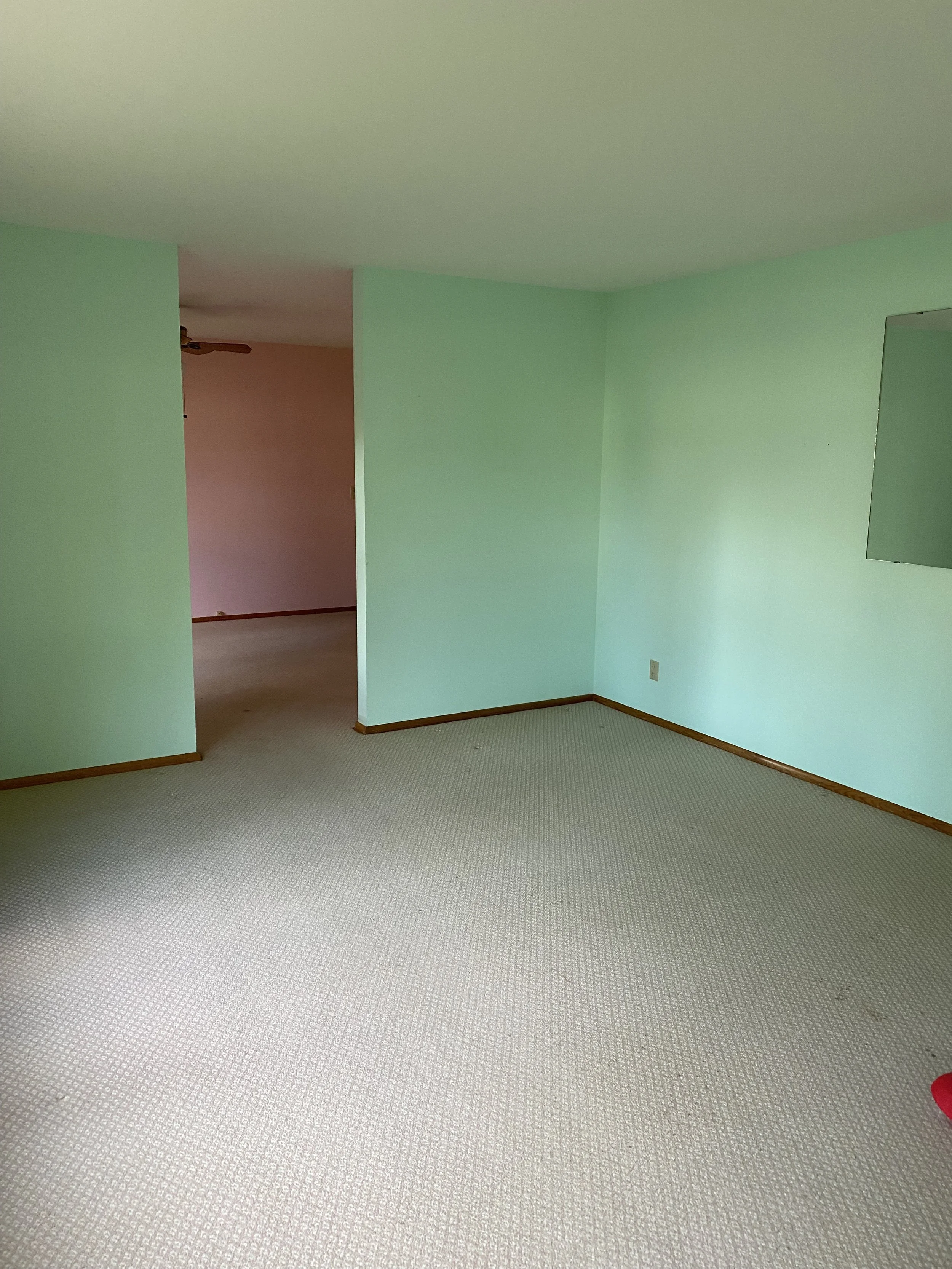Before: Mint Living Room