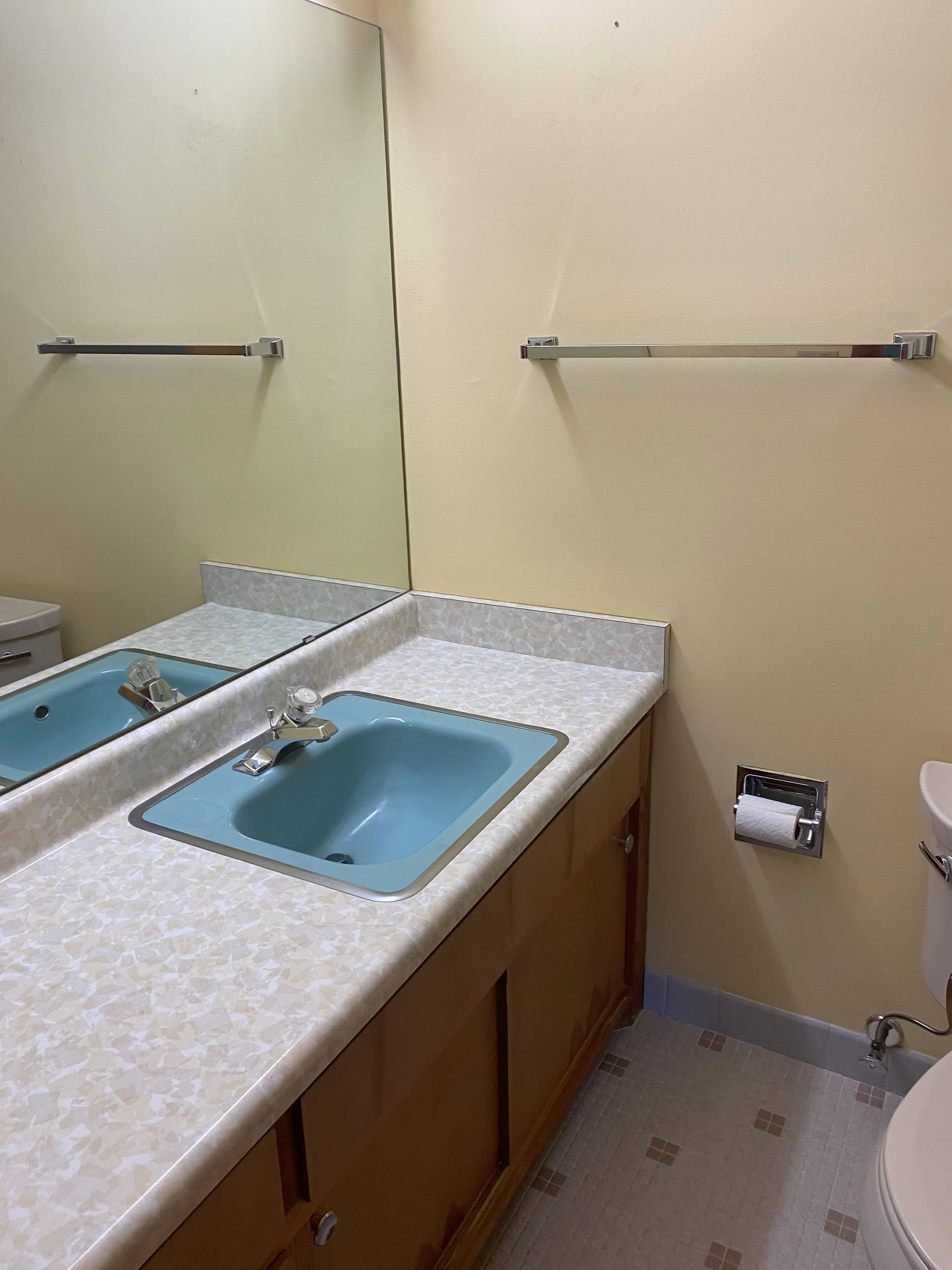 Before_Blue Bathroom