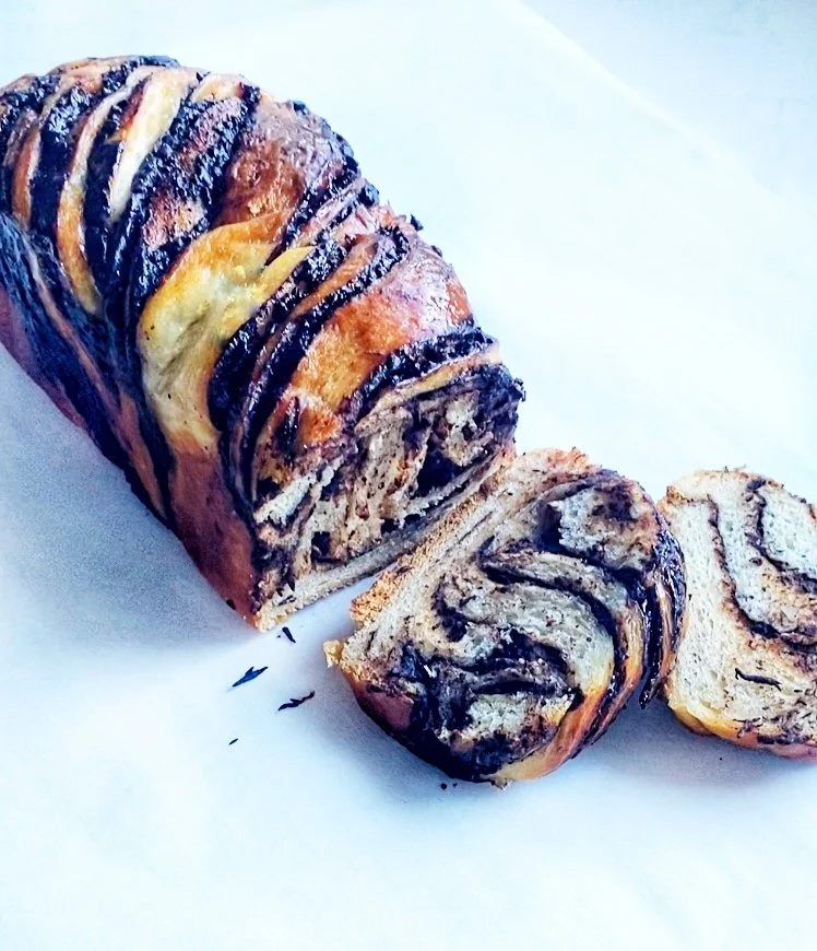 Banana Coffee Cake with Chocolate Walnut Streusel