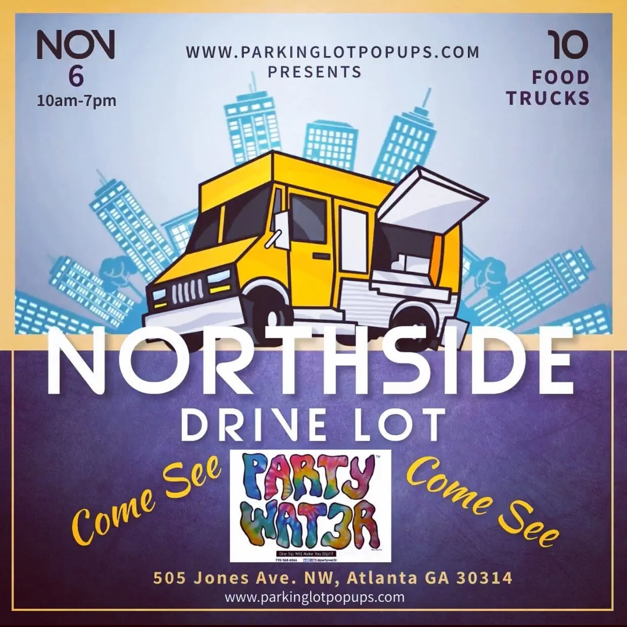 Graaaaaaaaand rising my Peeps!!! I&rsquo;ll be at  the Parking-lot-Pop-up today from 11am-7pm and if you&rsquo;ll looking for something to do, pull up! I&rsquo;ll have some amazing Party Wat3r and merch, see you soon! #PartyWat3r
#socialintrov3rt #re