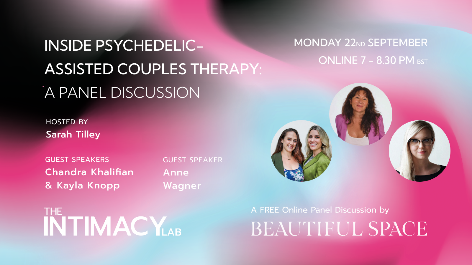 FREE Online Panel Talk: Inside Psychedelic Couples Therapy