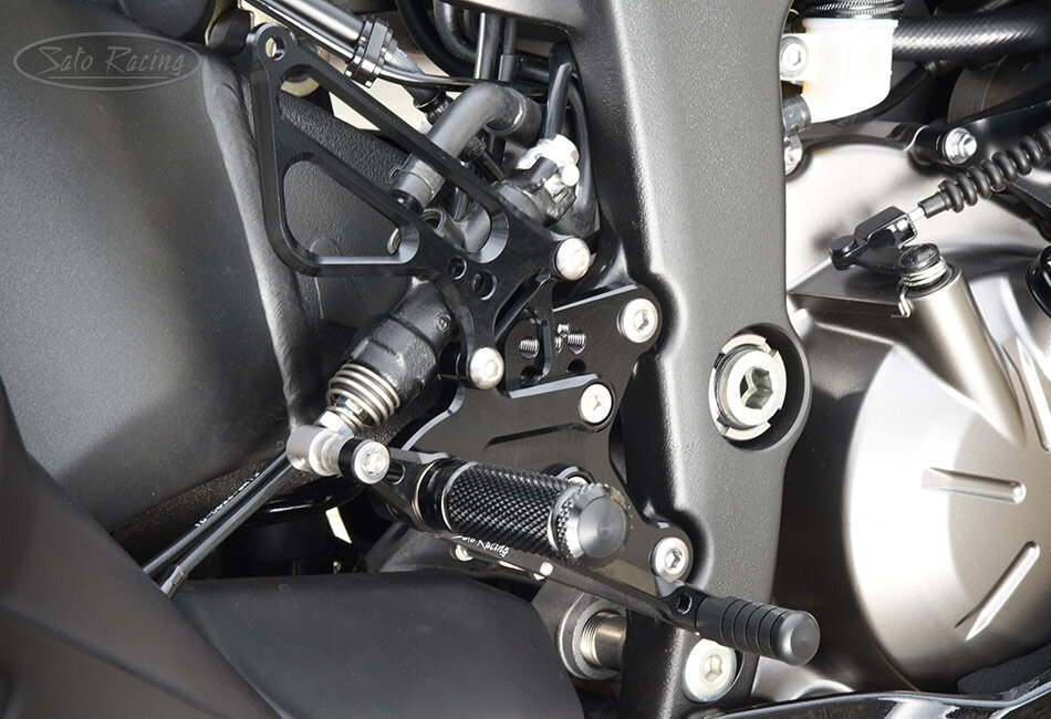 SATO RACING Rear Sets (stock shift pattern) - Kawasaki Ninja ZX-6R 2019-21  — Sato Racing