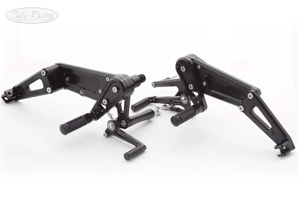 Advanblack Stainless Steel Exhaust Adjustable Brackets For Harley Davidson