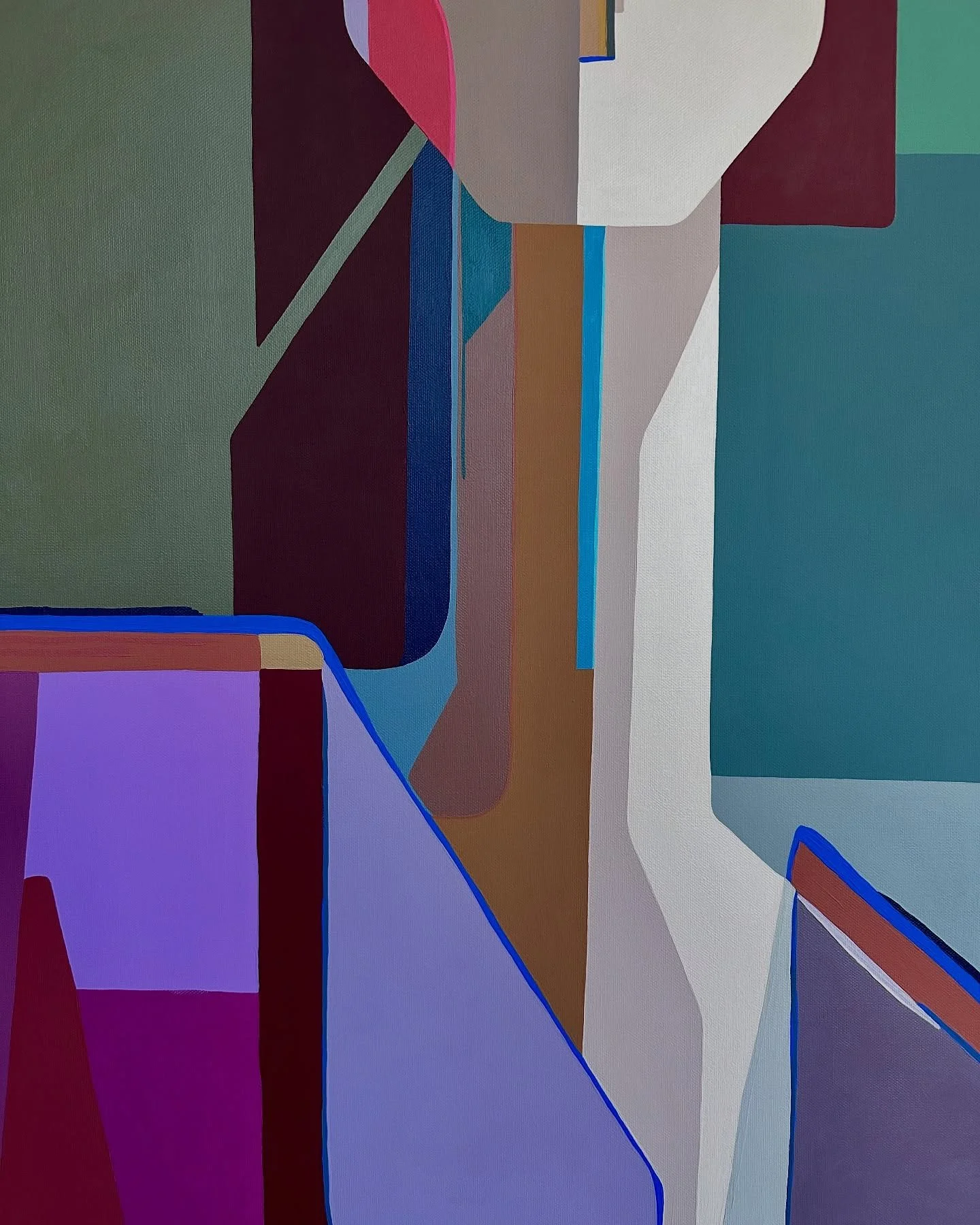&lsquo;Solace&rsquo;

Close, up and personal.
101cm x 101cm. Acrylic on canvas. 

Releasing soon. 
Visit www.ginawardart.com.au for more info, or reach out to me directly. Links in bio x

#modernart #brisbaneartist #interiordesign #contemporaryaustra