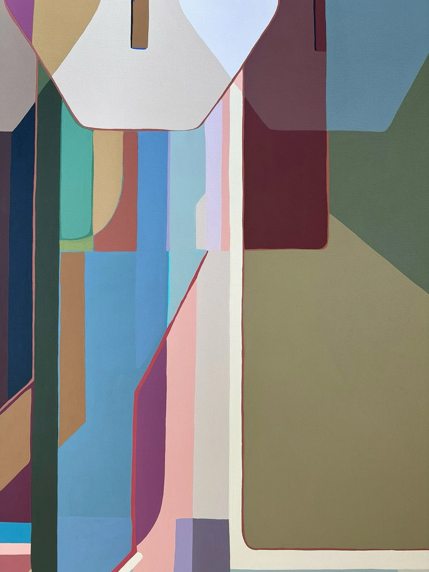 Lean into the clean lines and subtle layered texture within &lsquo;Echo&rsquo; that speaks to identity, connection and the quiet power of space. 

Now exhibiting exclusively @blowehair.artspace gallery in Hamilton, QLD. 

&lsquo;Echo&rsquo;
Acrylic o