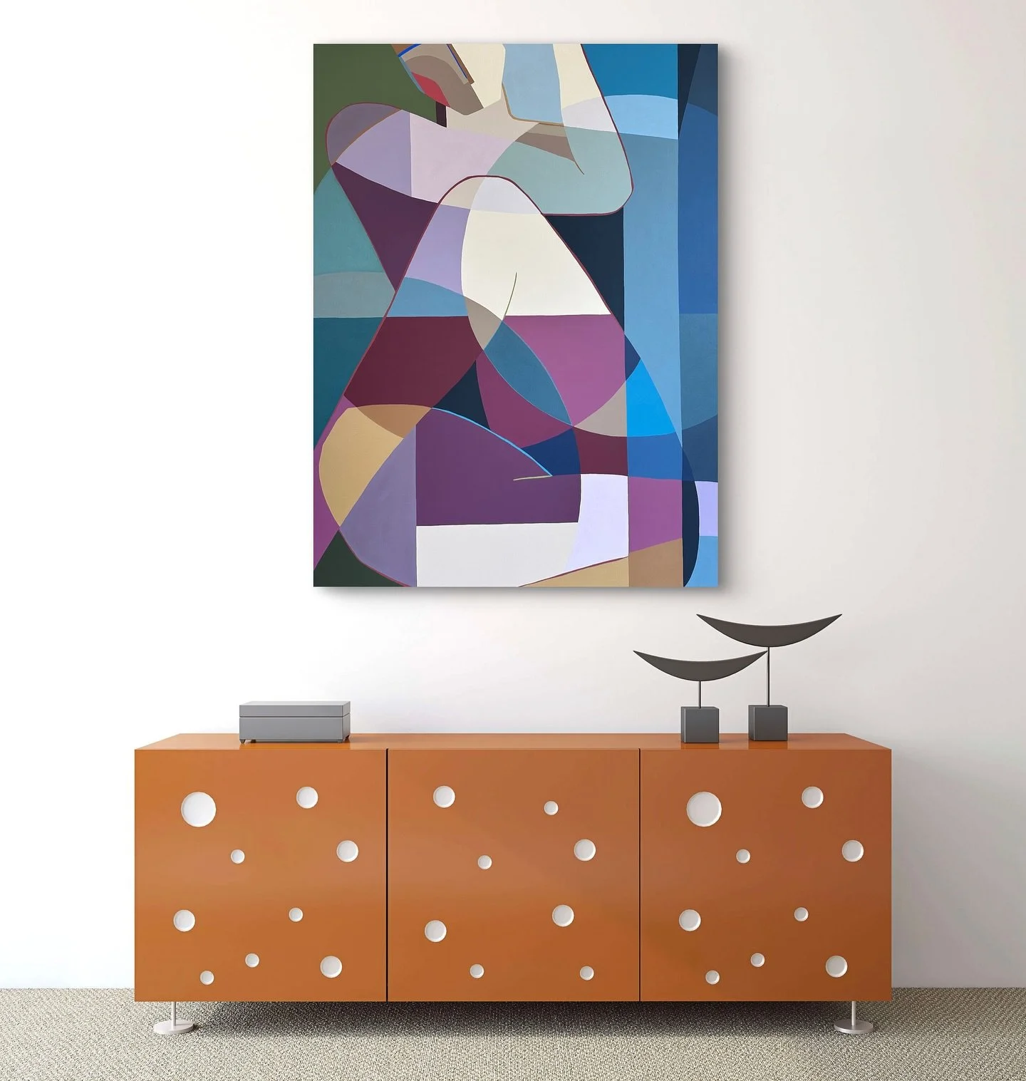 &lsquo;Still Waters Run Deep&rsquo; 

Currently exhibiting @blowehair.artspace, this statement geometric abstract portrait speaks to elegance and strength beneath the surface. 

📍 B.Lowe Hair + Art Space
9 Hercules St, Hamilton, QLD 

Come see her i