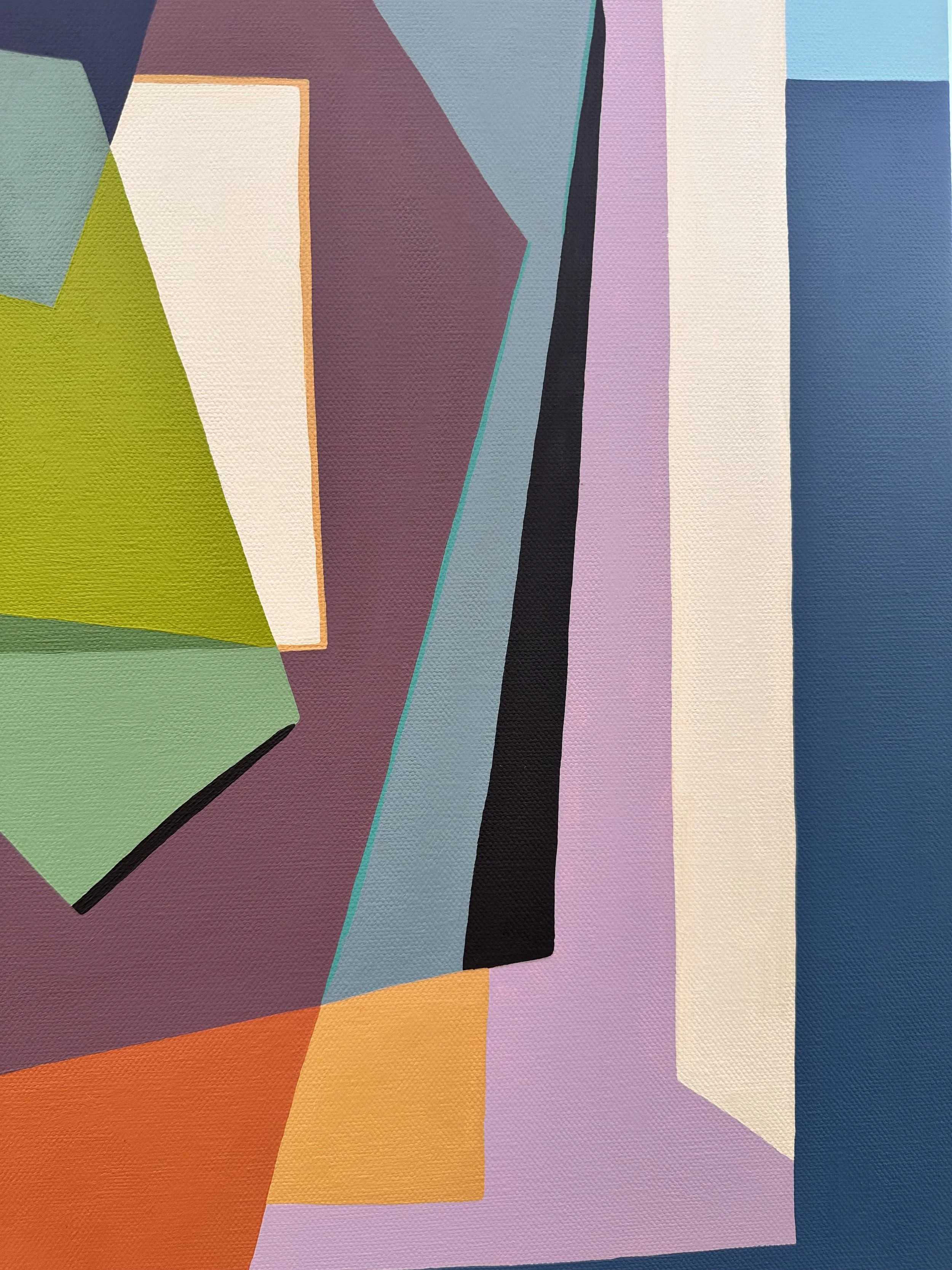 “Contemporary geometric art for modern interiors – Tilt by Gina Ward, original artwork for sale”