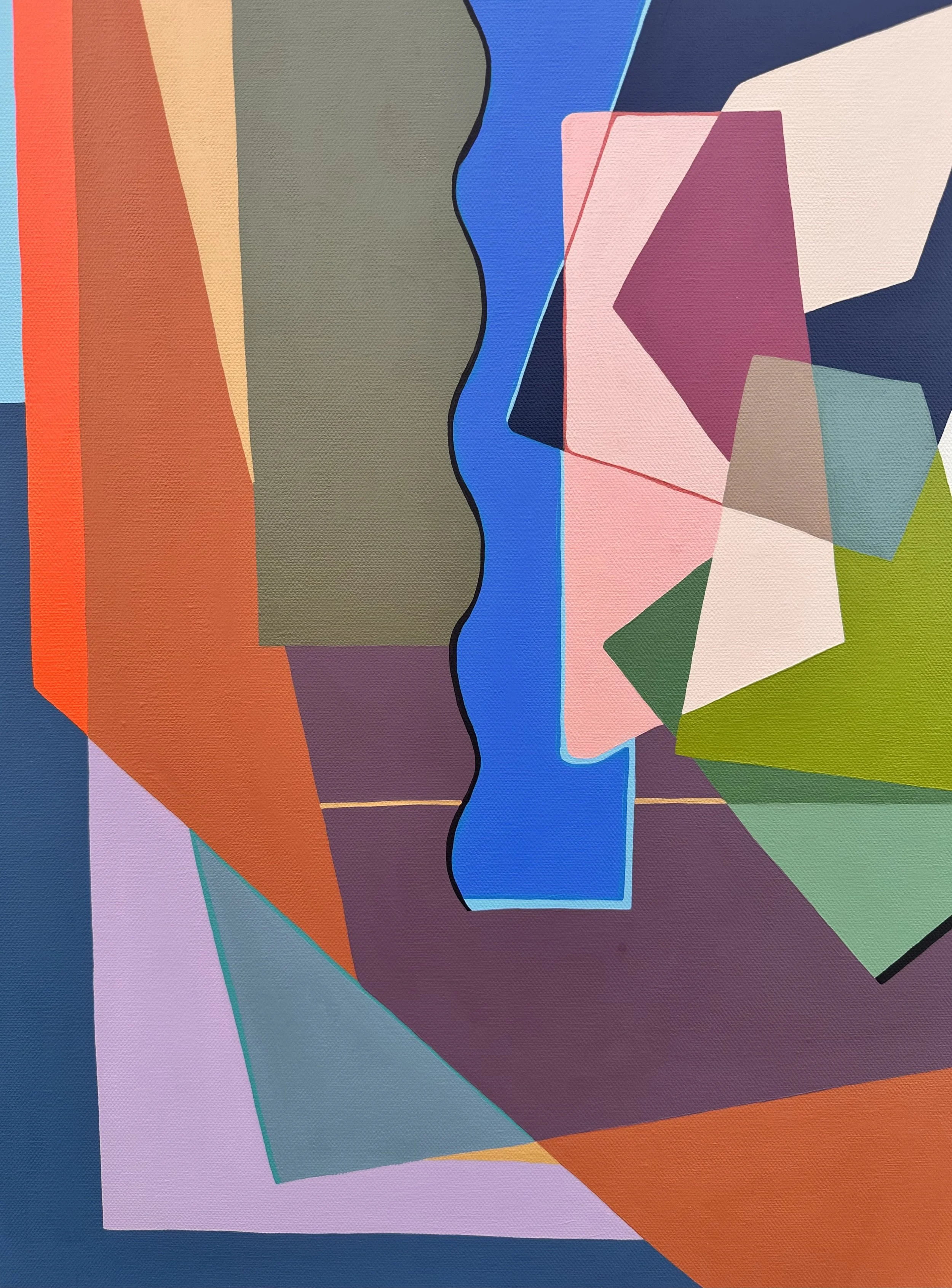 Luxury abstract artwork for collectors and designers – Tilt by Gina Ward, Australian artist