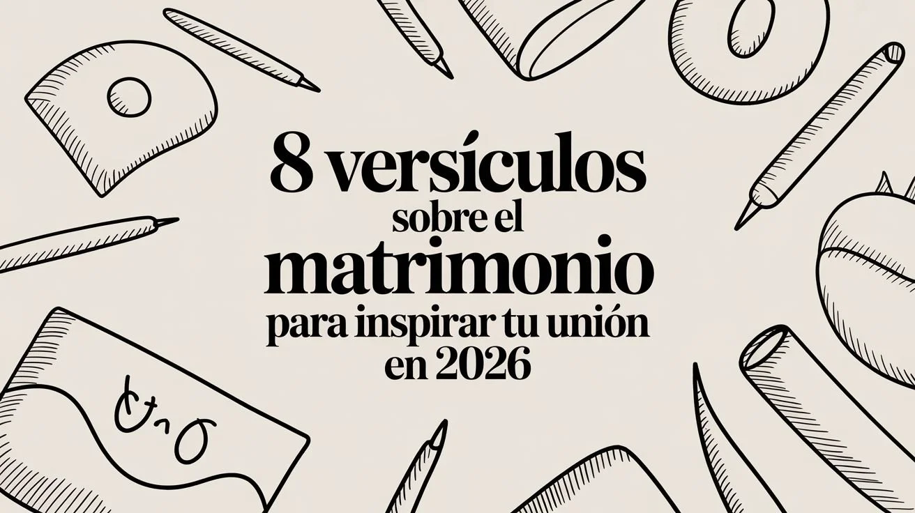 8 versículos sobre el matrimonio para inspirar tu unión en 2026