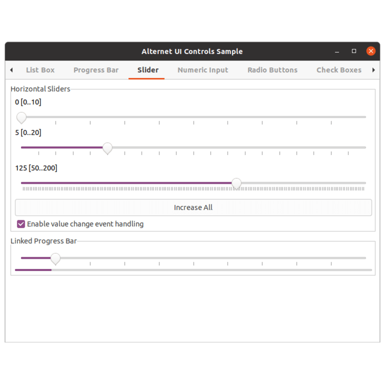 AlterNET UI - Linux