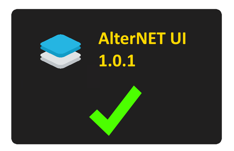 AlterNET UI 1.0 – First Public Release