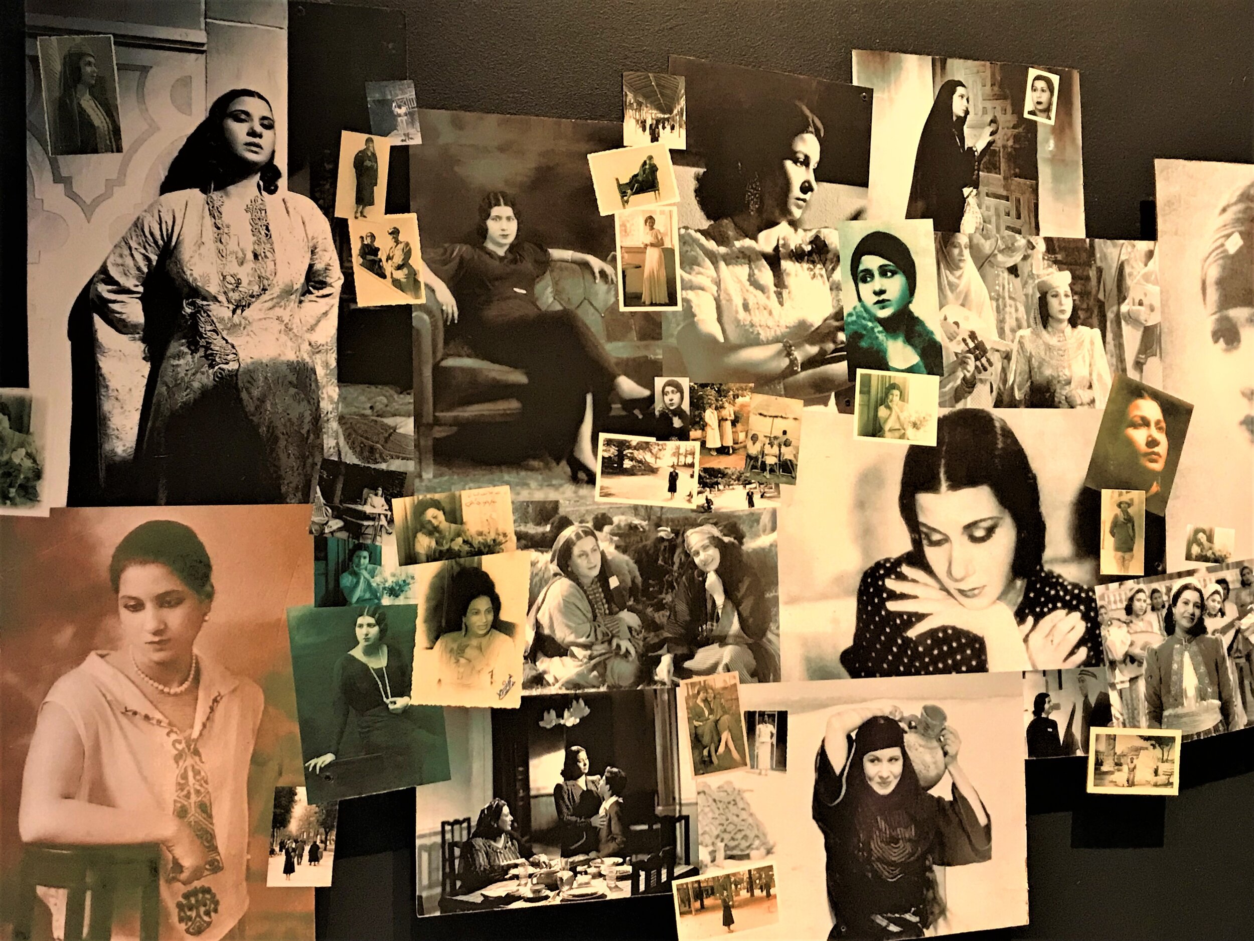 Umm Kulthum Collage (Umm K. Museum, Cairo) - Photo Credit: TA