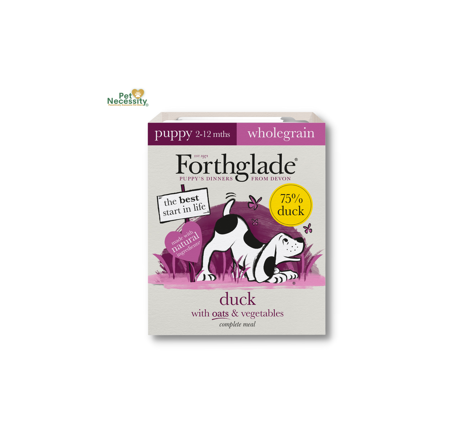 Forthglade Puppy Dog Food Duck with Oats Veg 18 x 395g