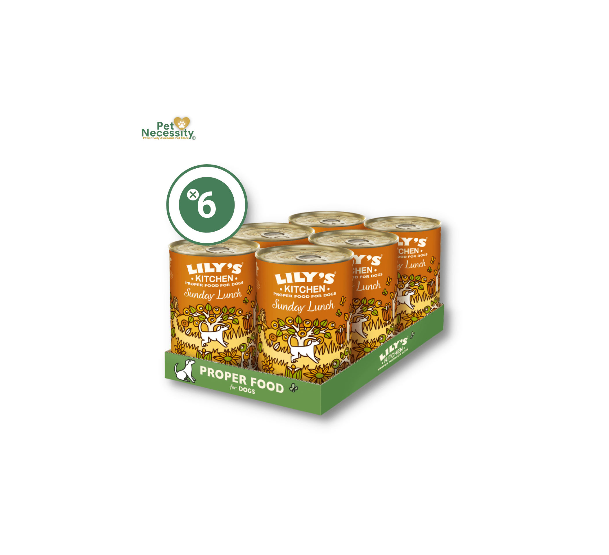 Lily's Kitchen Sunday Lunch Tins 6 x 400g Wet Dog Food