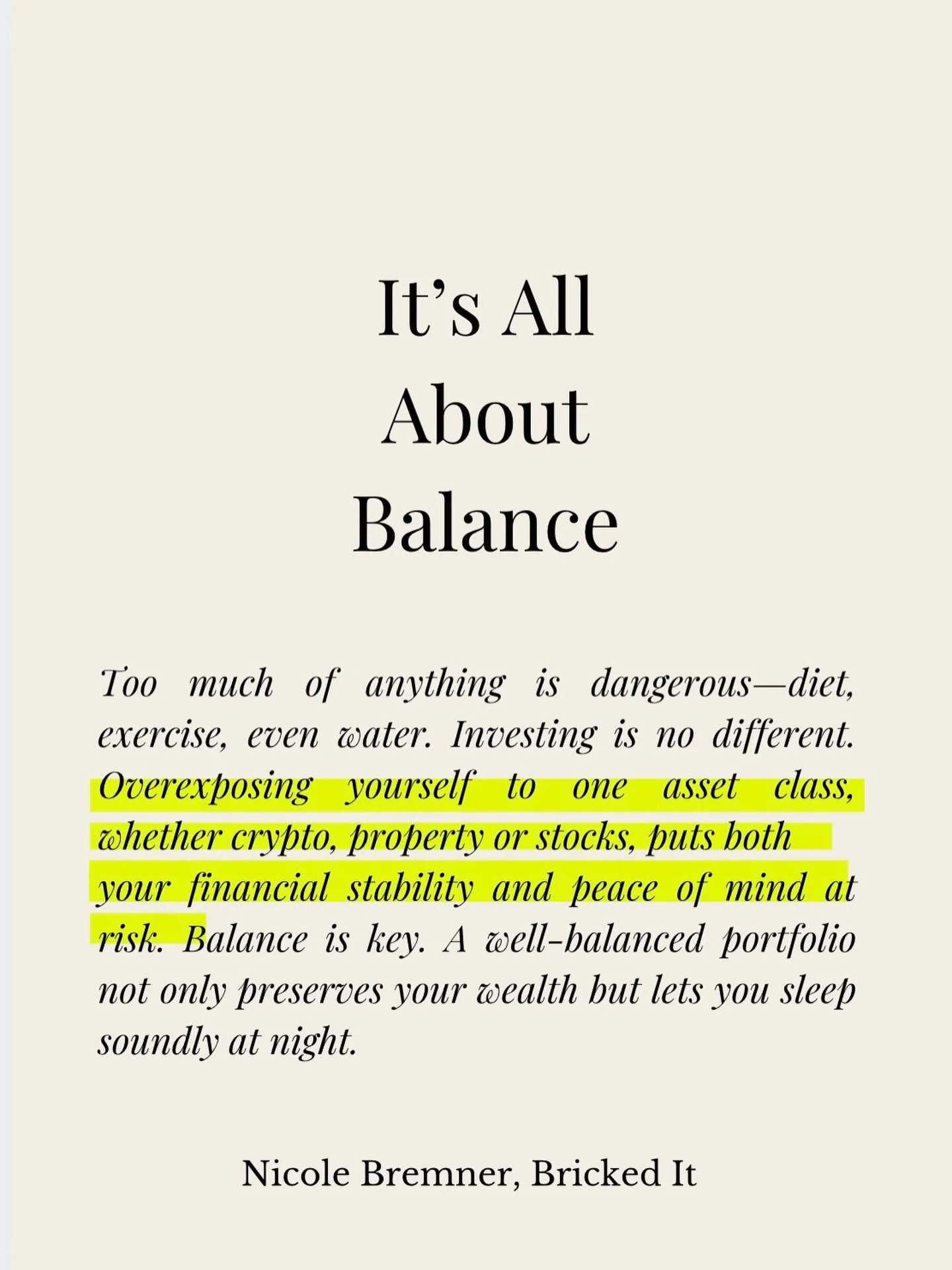 Balance. It&rsquo;s not sexy. It&rsquo;s not going to sell &pound;20,000 courses, but it works every time 🤷🏼&zwj;♀️

Bricked It. Available to preorder on Amazon now. Launching tomorrow 🫶🏼