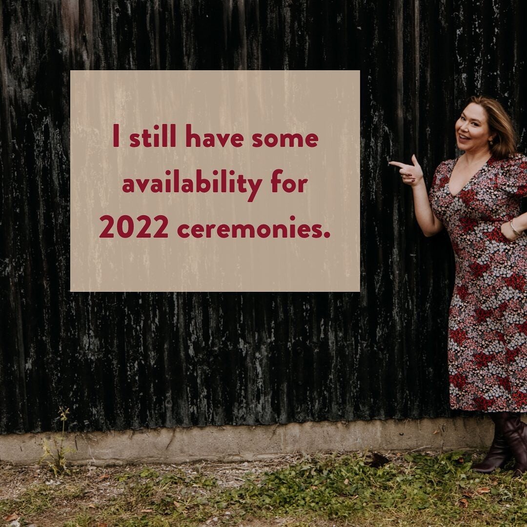 I&rsquo;m marrying some wonderful couples this year, getting very excited! I do still have a few available slots for ceremonies so I&rsquo;d love to hear from you if you&rsquo;re planning a wedding this year ❤️ #letsgetmarried #wedding2022 #weddingce