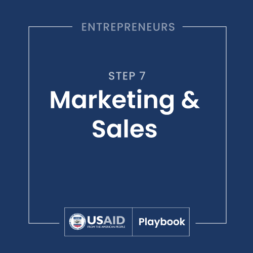 Step 7: Marketing &amp; Sales