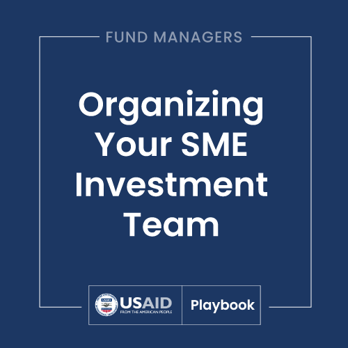Organizing Your SME Investment Team
