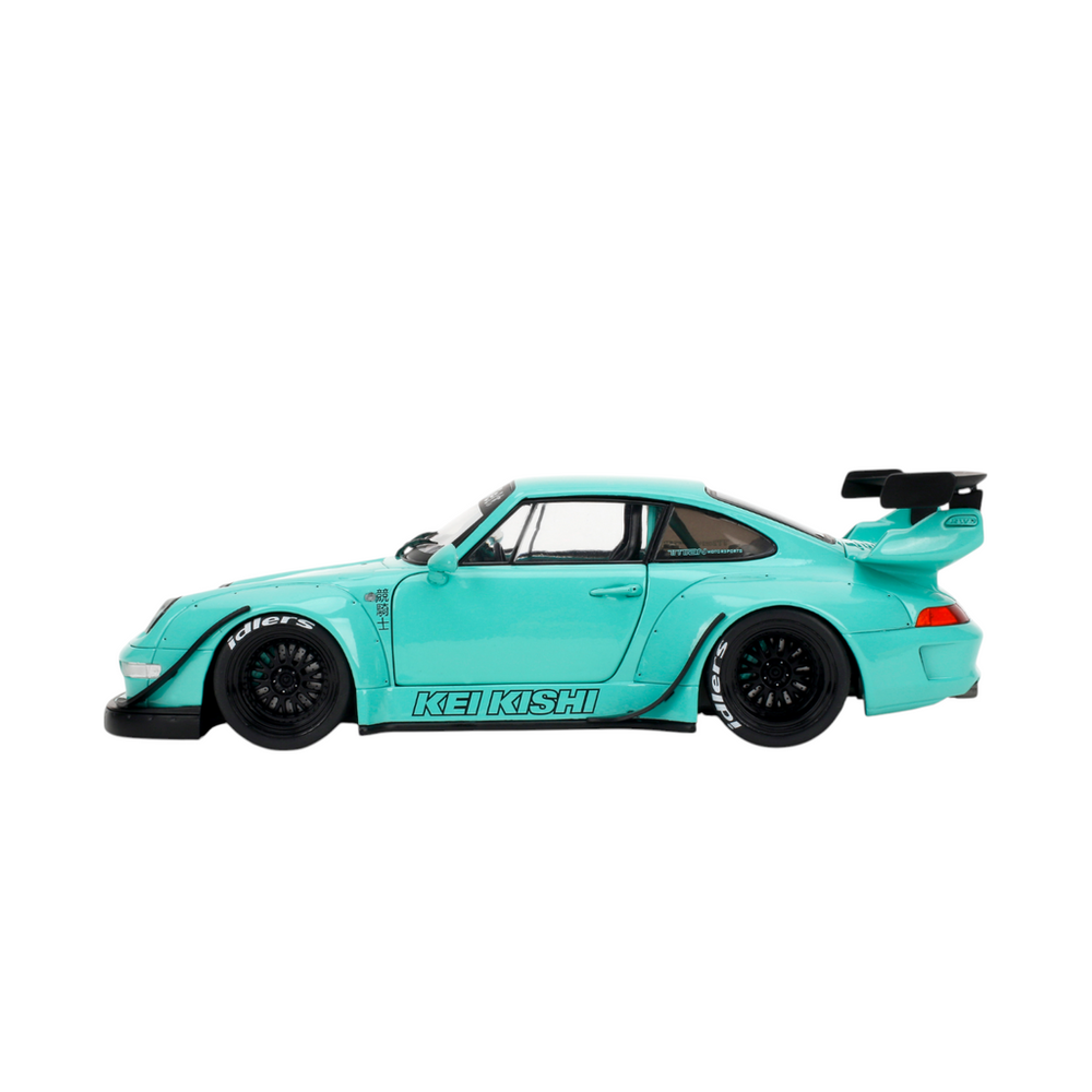 1:18 RWB 993 (Porsche 911) -- Kei Kishi - Turquoise -- — HyperNight
