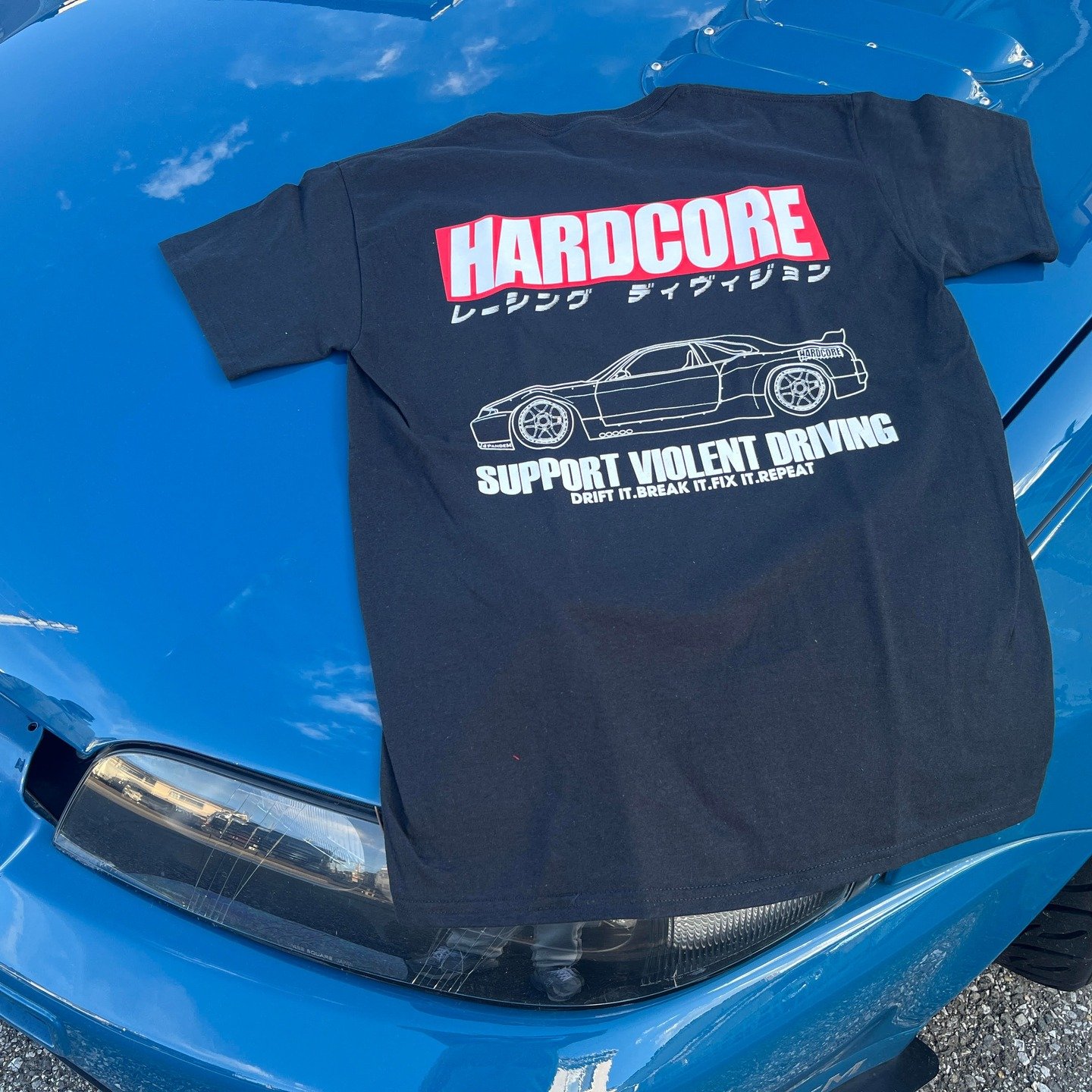 HARDCORE R33 TEE 🔻
You know the car. You know the line.

Pandem R33 in full silhouette.

⚠️ $60 AUD &ndash; LIMITED RUN
🛒 Grab yours now at https://hypernightracing.com/shop/p/hardcore-r33-tee