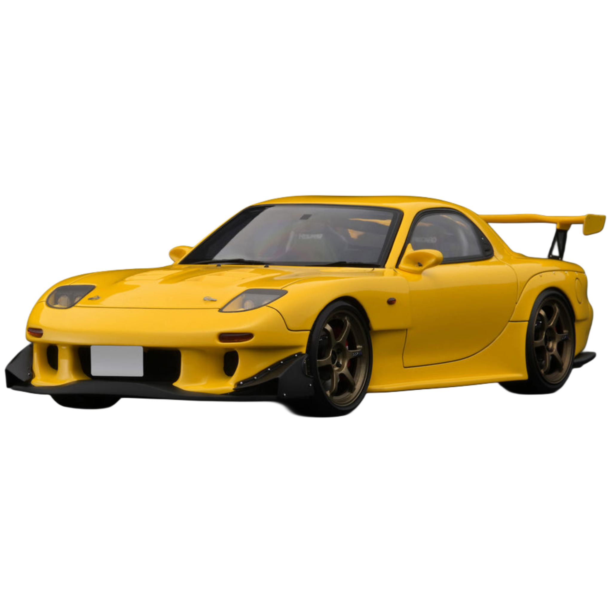 1:18 Initial D Mazda RX-7 (FD3S) Yellow w/Figurine